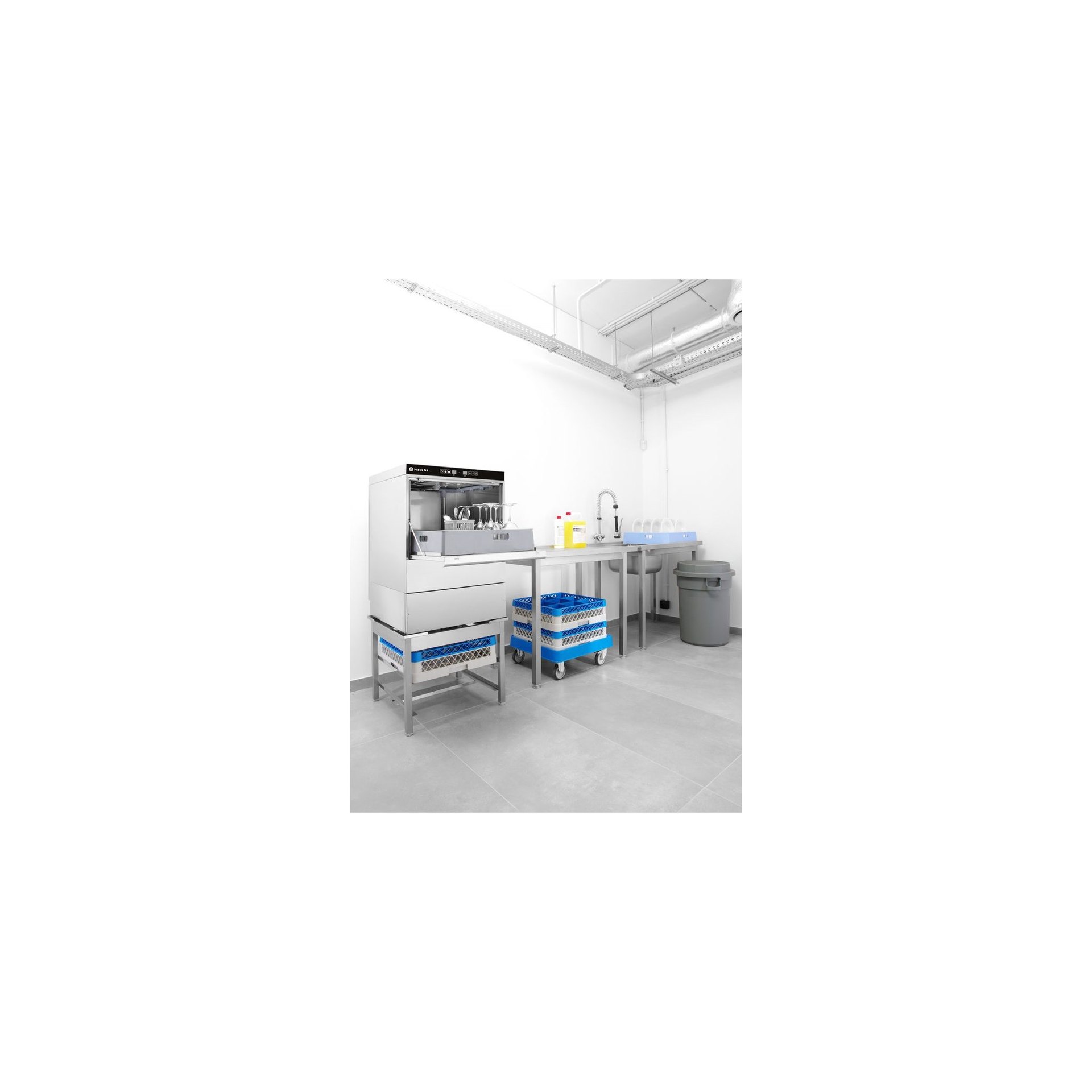 Geschirrspüler 50x50 - elektronische Steuerung, 400V/6600W, 570x600x(H)830mm