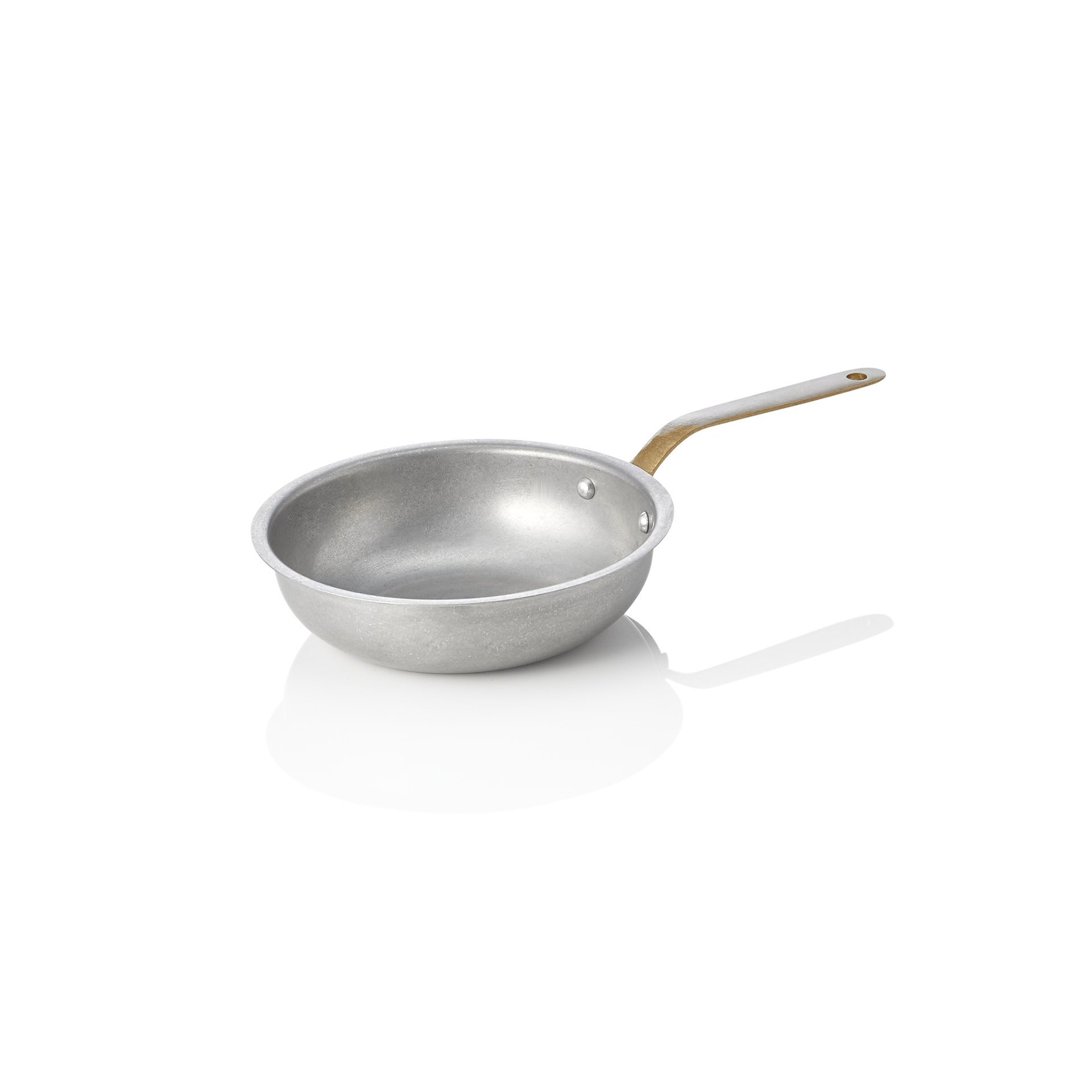 Servierpfanne STEEL & STYLE VINTAGE, mit Messinggriff, Ø 16 cm, 390 ml, Chromnickelstahl Servierpfanne STEEL & STYLE VINTAGE, mit Messinggriff, Ø 16 cm, 390 ml, Chromnickelstahl