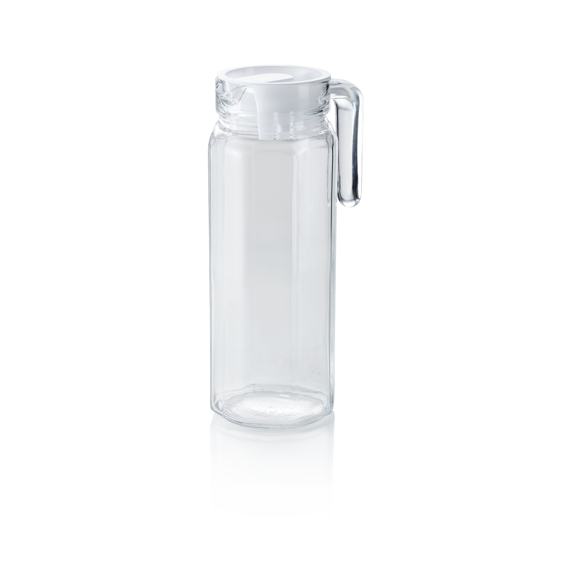 Krug mit Kunststoffdeckel, 1 ltr., Ø 8,3 cm, (H) 26 cm