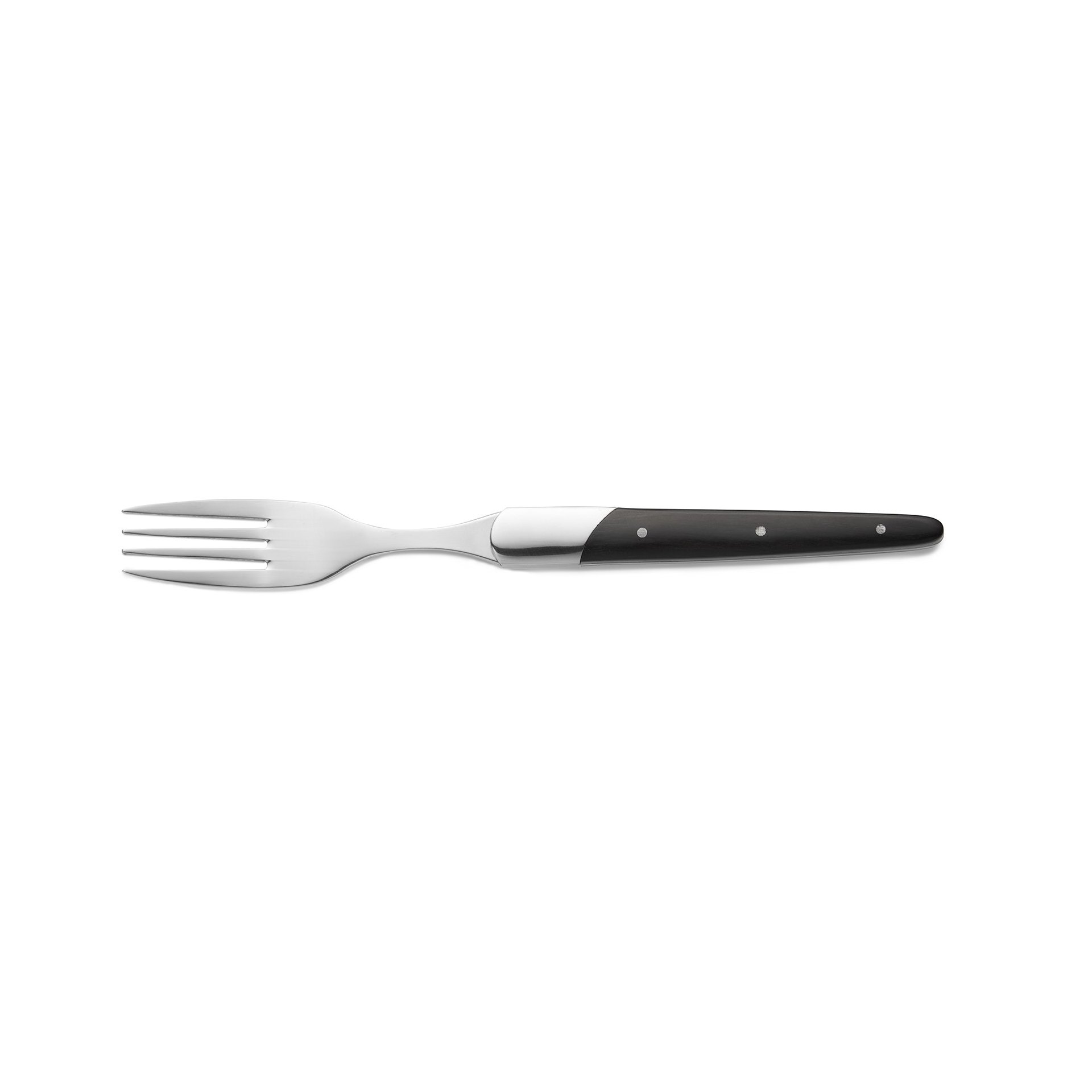 Steakgabel Set CARLOS, mit schwarzem Sandelholzgriff, 22,5 cm