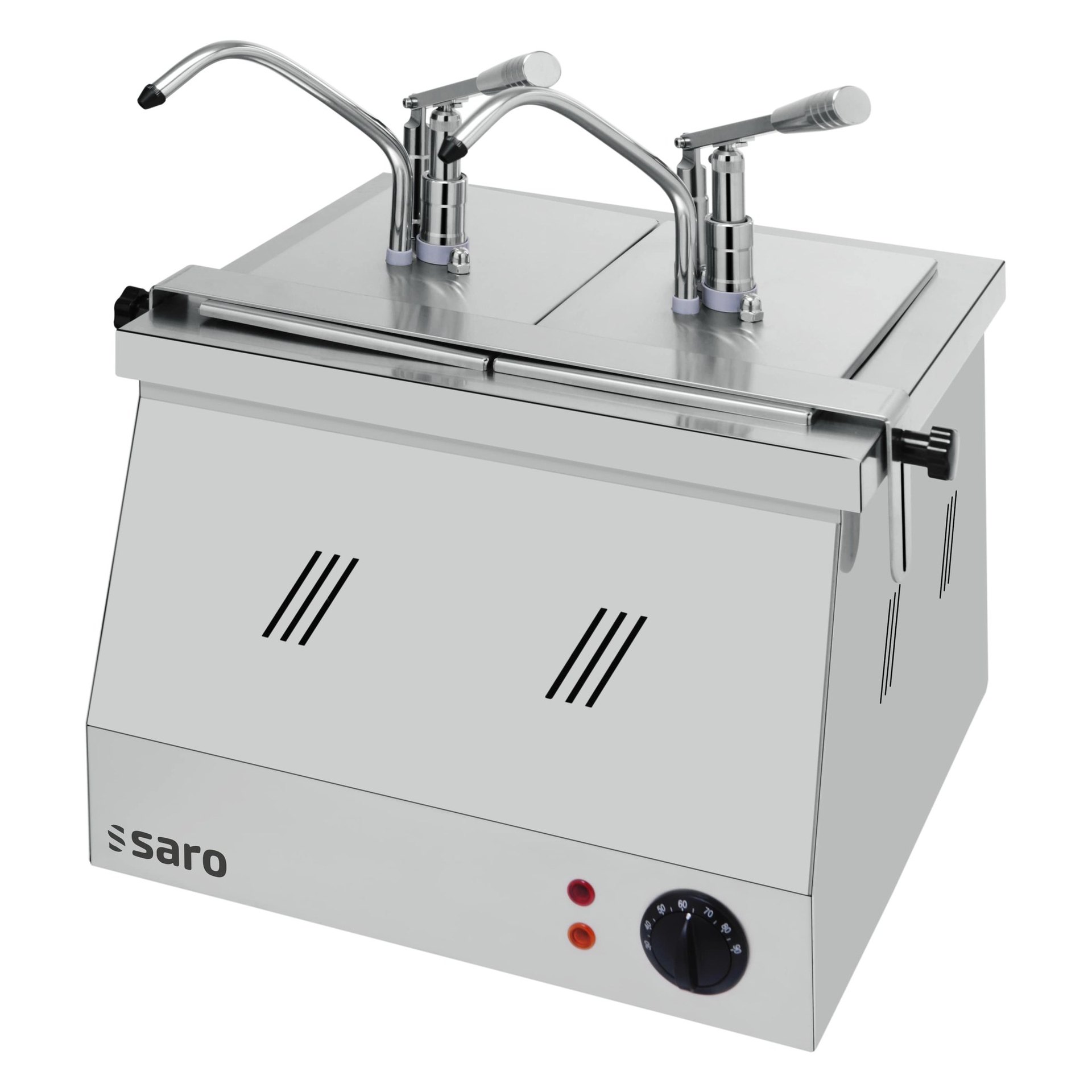 Bainmarie 2X1/4 GN 200 mit Dispenser BM-0214 Bainmarie 2X1/4 GN 200 mit Dispenser BM-0214