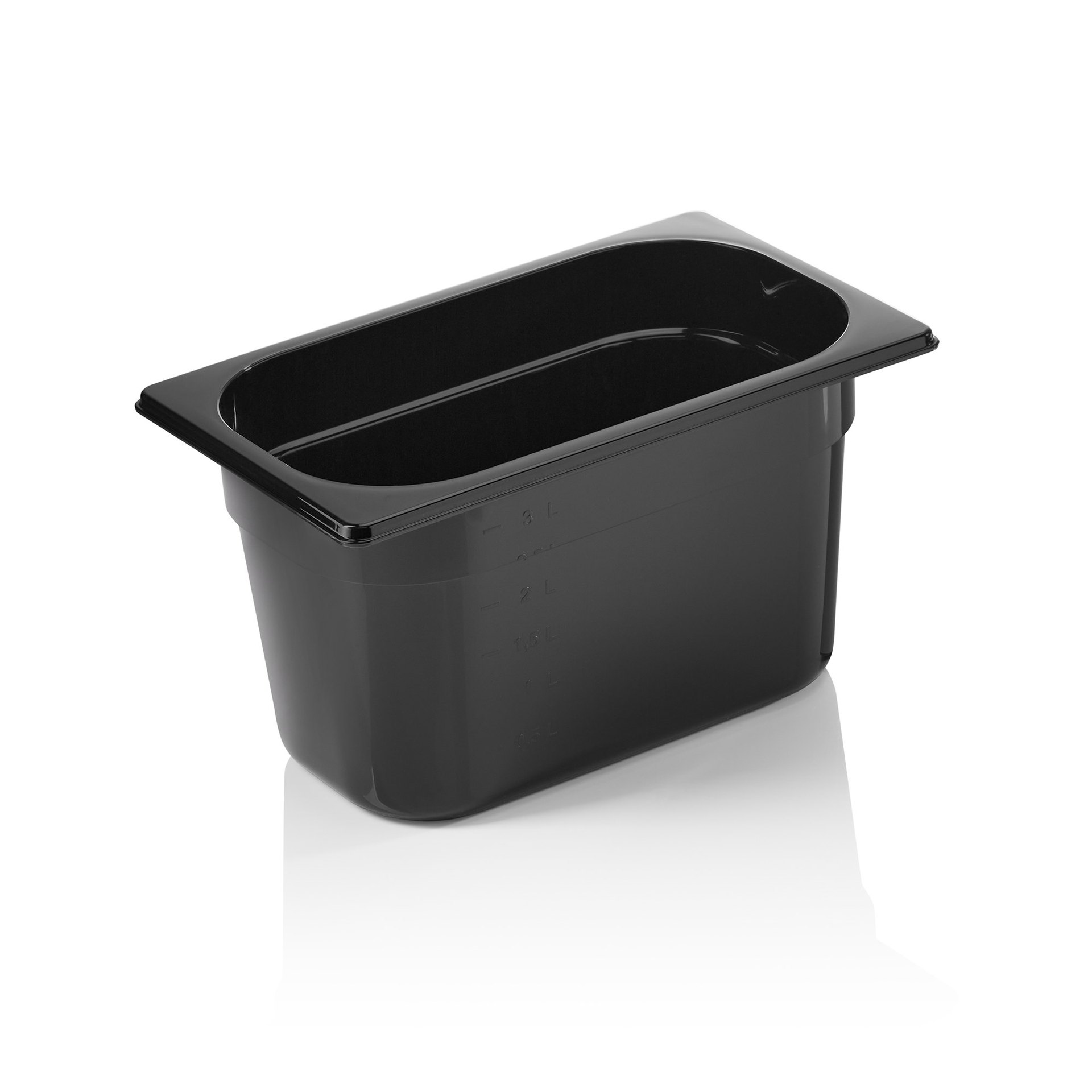 GN Behälter GN 96 BLACK 1/4-150 mm, schwarz, Polycarbonat