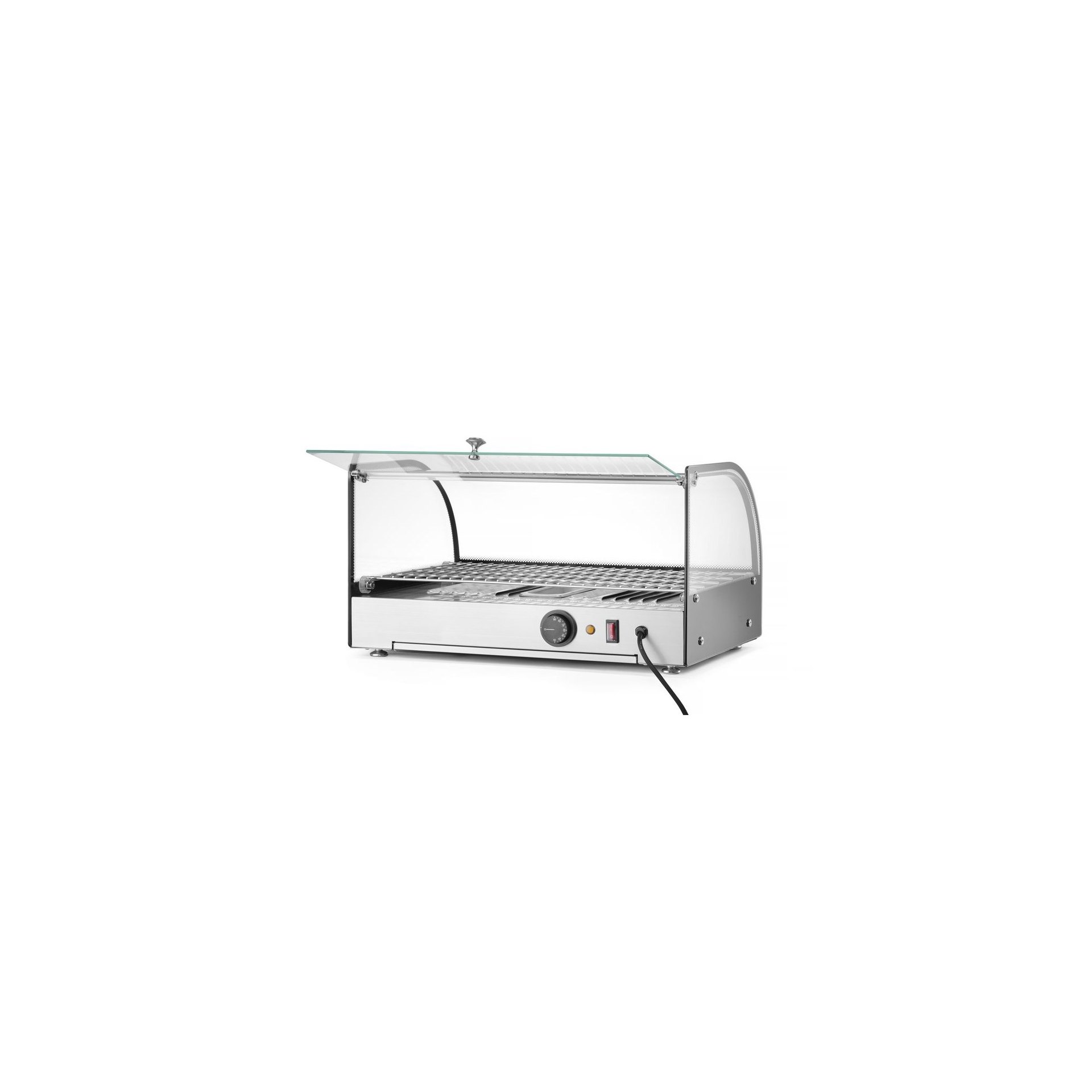 Beheiztes Thekendisplay, einzeln, Schwarz, 220-240V/800W, 554x376x(H)311mm