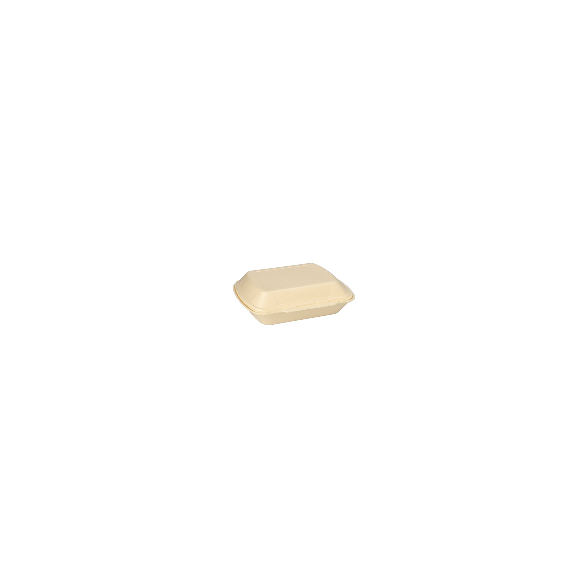 Menüboxen mit Klappdeckel, XPS ungeteilt 7,5 cm x 24,3 cm x 20,8 cm creme