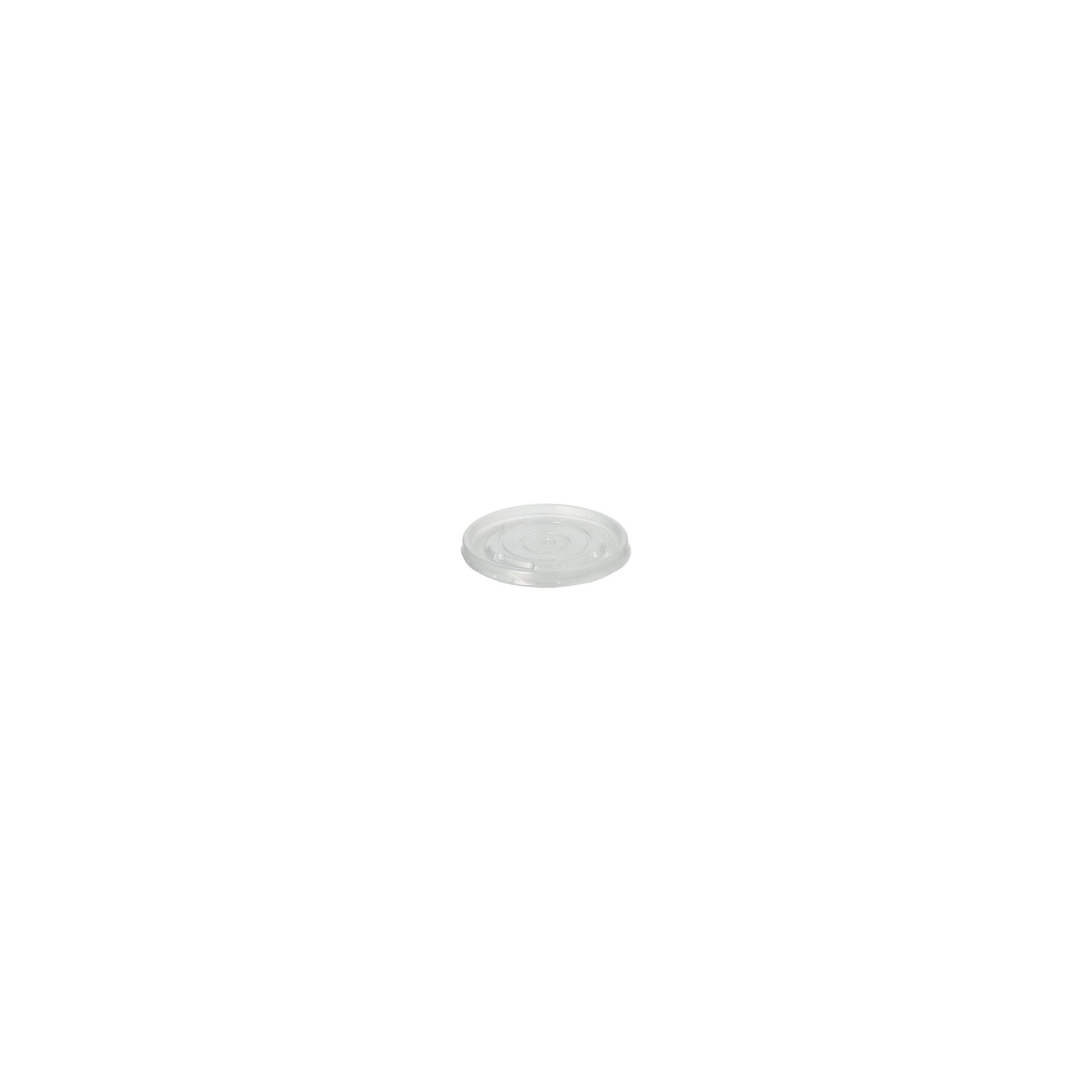 Deckel für Suppenbecher, PP rund Ø 9,8 cm · 1 cm transparent