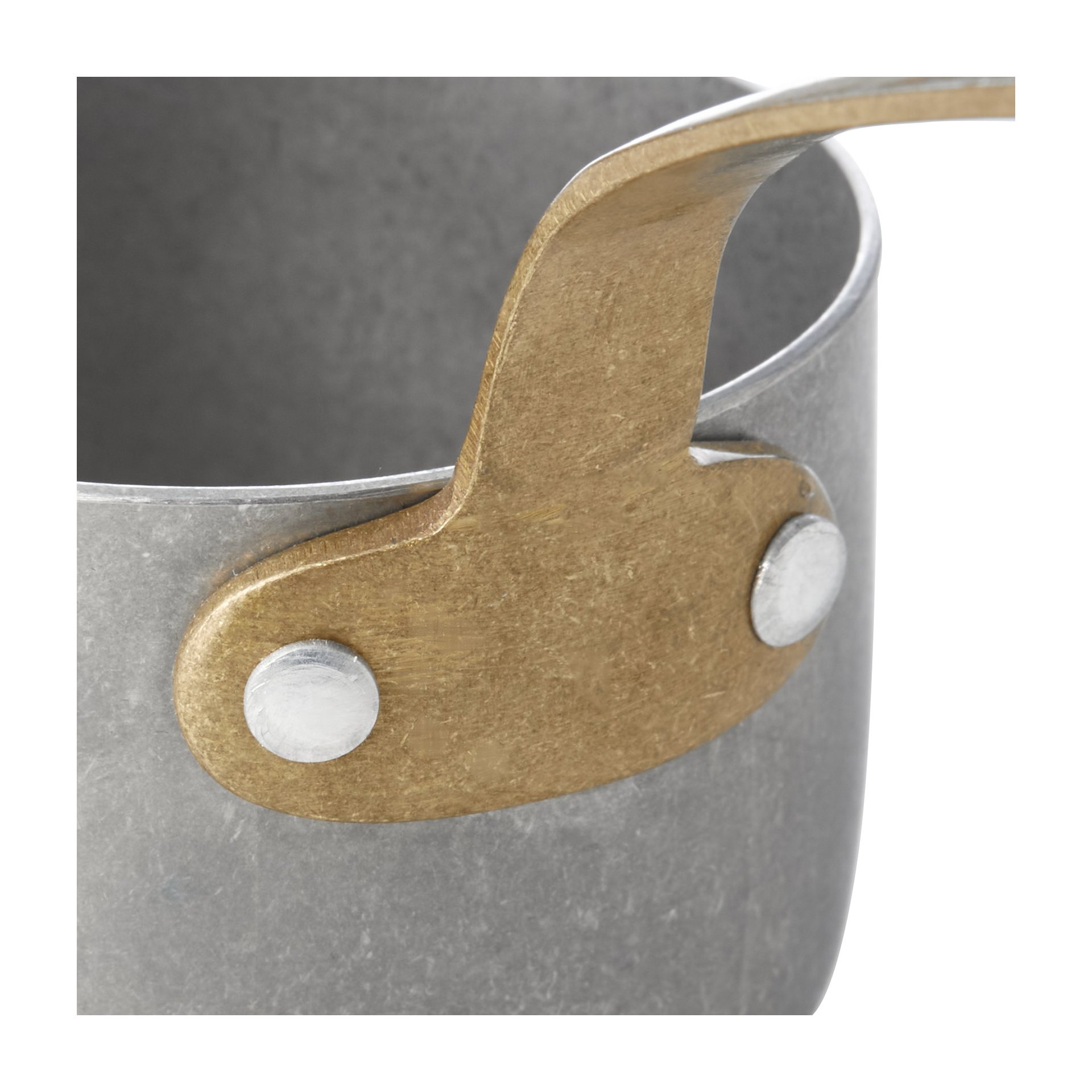 Serviertopf STEEL & STYLE, mit Messinggriff, 140 ml, Ø 7 cm Serviertopf STEEL & STYLE, mit Messinggriff, 140 ml, Ø 7 cm