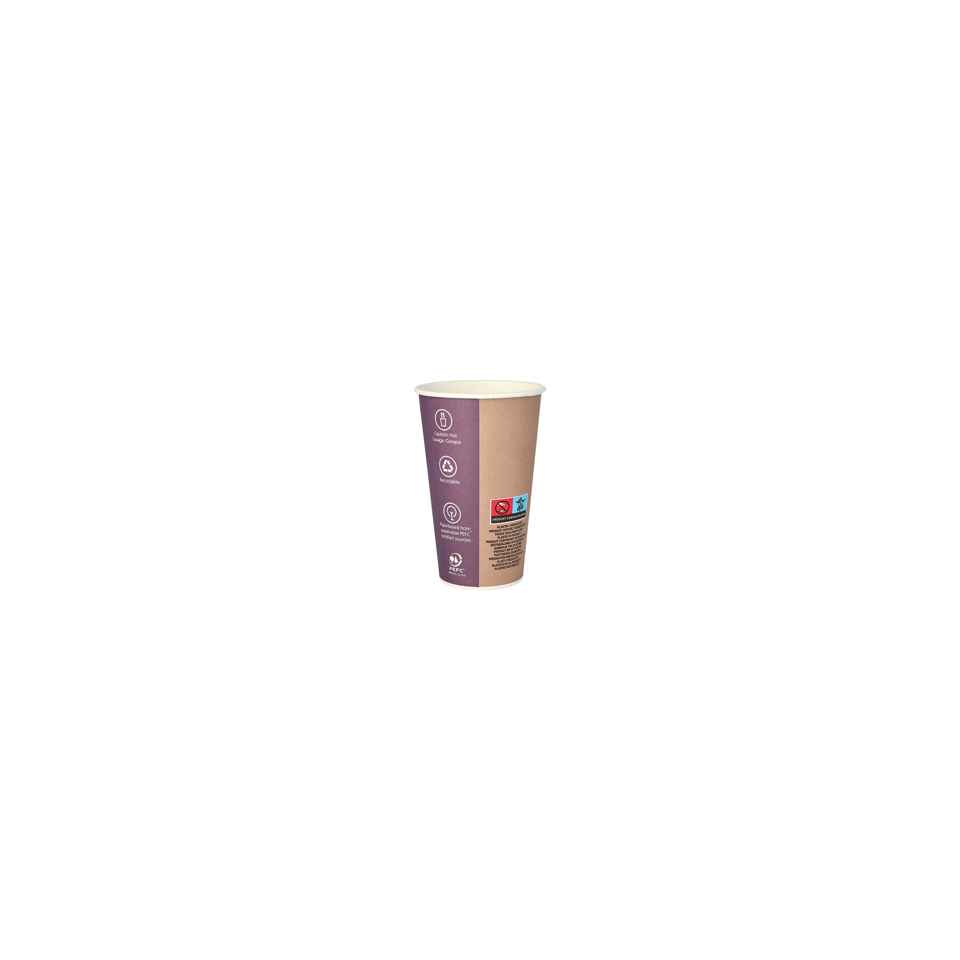 Trinkbecher, Pappe "To Go" 0,4 l Ø 9 cm · 13,5 cm "Barista Time" Trinkbecher, Pappe "To Go" 0,4 l Ø 9 cm · 13,5 cm "Barista Time"