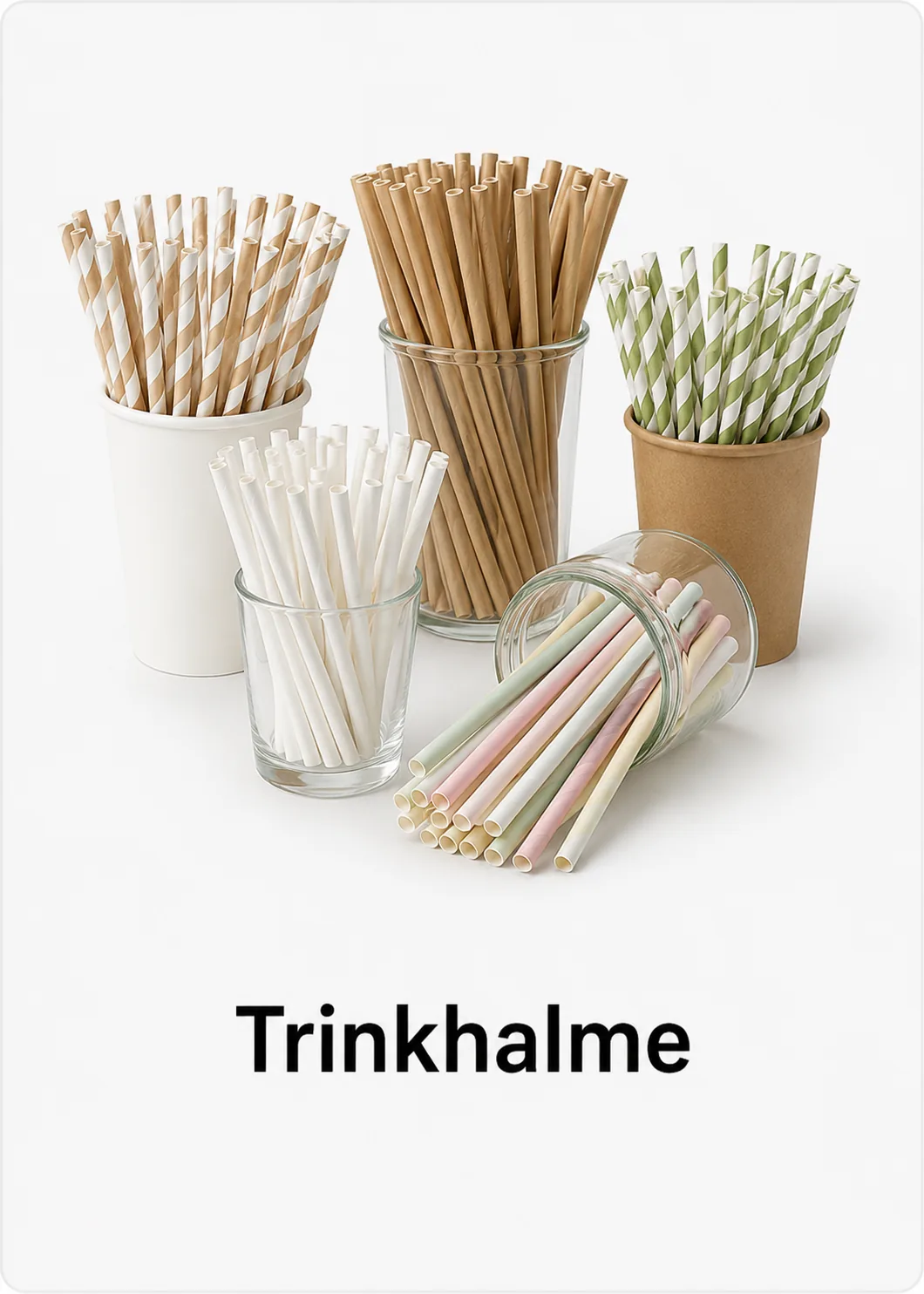 PAPSTAR Trinkhalme für Cocktails, Softdrinks, Events und Gastronomiebedarf