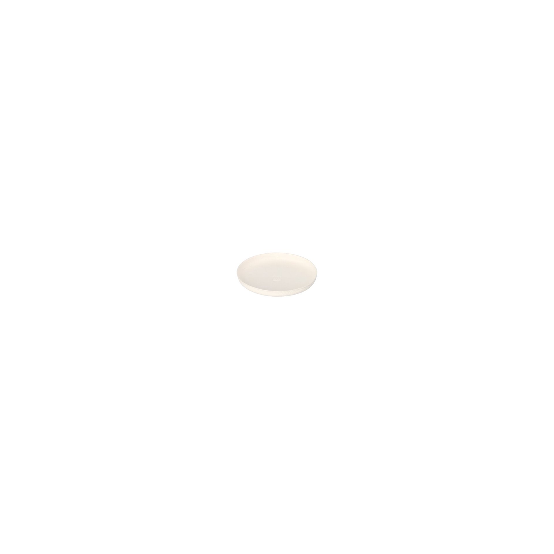 Teller Zuckerrohr "pure" rund Ø 9 cm · 1 cm weiss "Cella" Teller Zuckerrohr "pure" rund Ø 9 cm · 1 cm weiss "Cella"