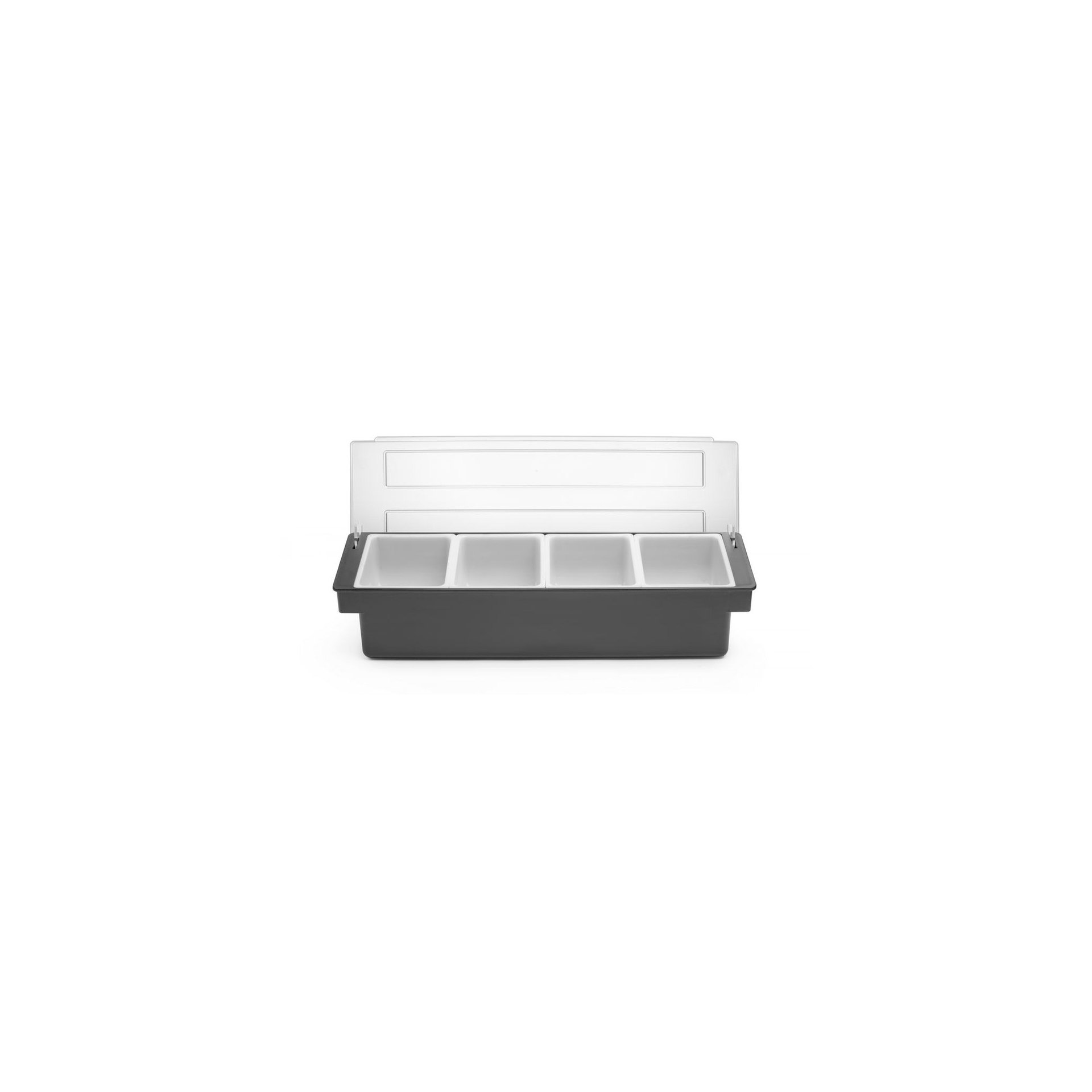 Zutatenbehälter – 4 Fächer, BarUp, 480x150x(H)100mm Zutatenbehälter – 4 Fächer, BarUp, 480x150x(H)100mm