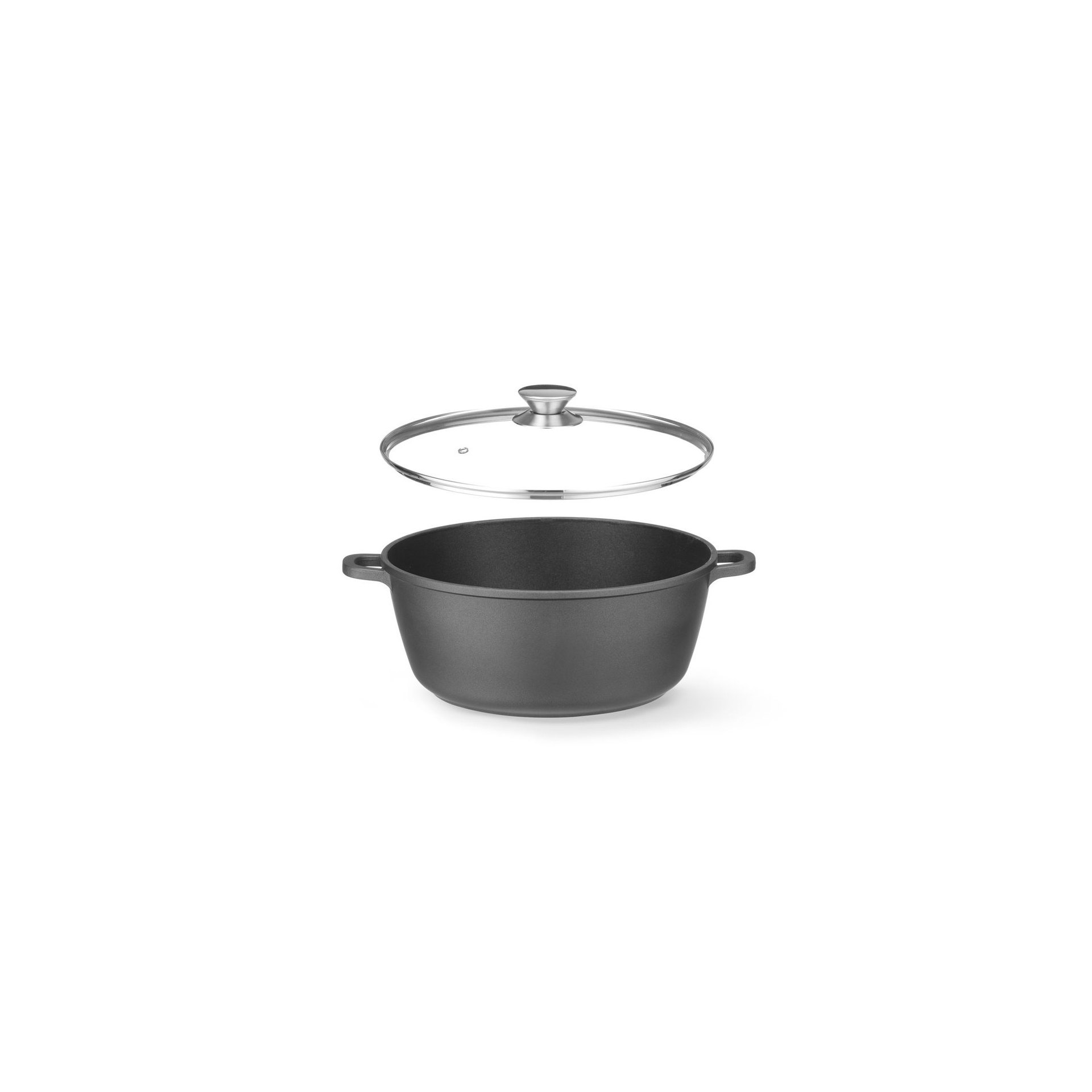 Kasserolle mit Antihaft-Beschichtung, 7,5L, Schwarz, 387x310x(H)130mm