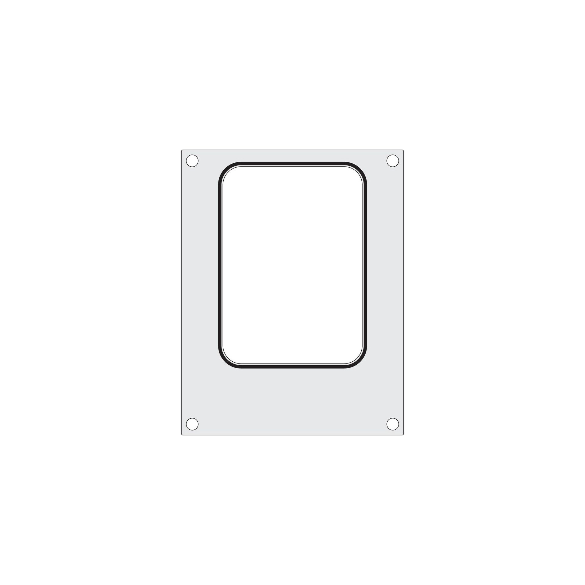 Matrize für Versiegelungsmaschine, ein Behälter (187x137 mm) Matrize für Versiegelungsmaschine, ein Behälter (187x137 mm)