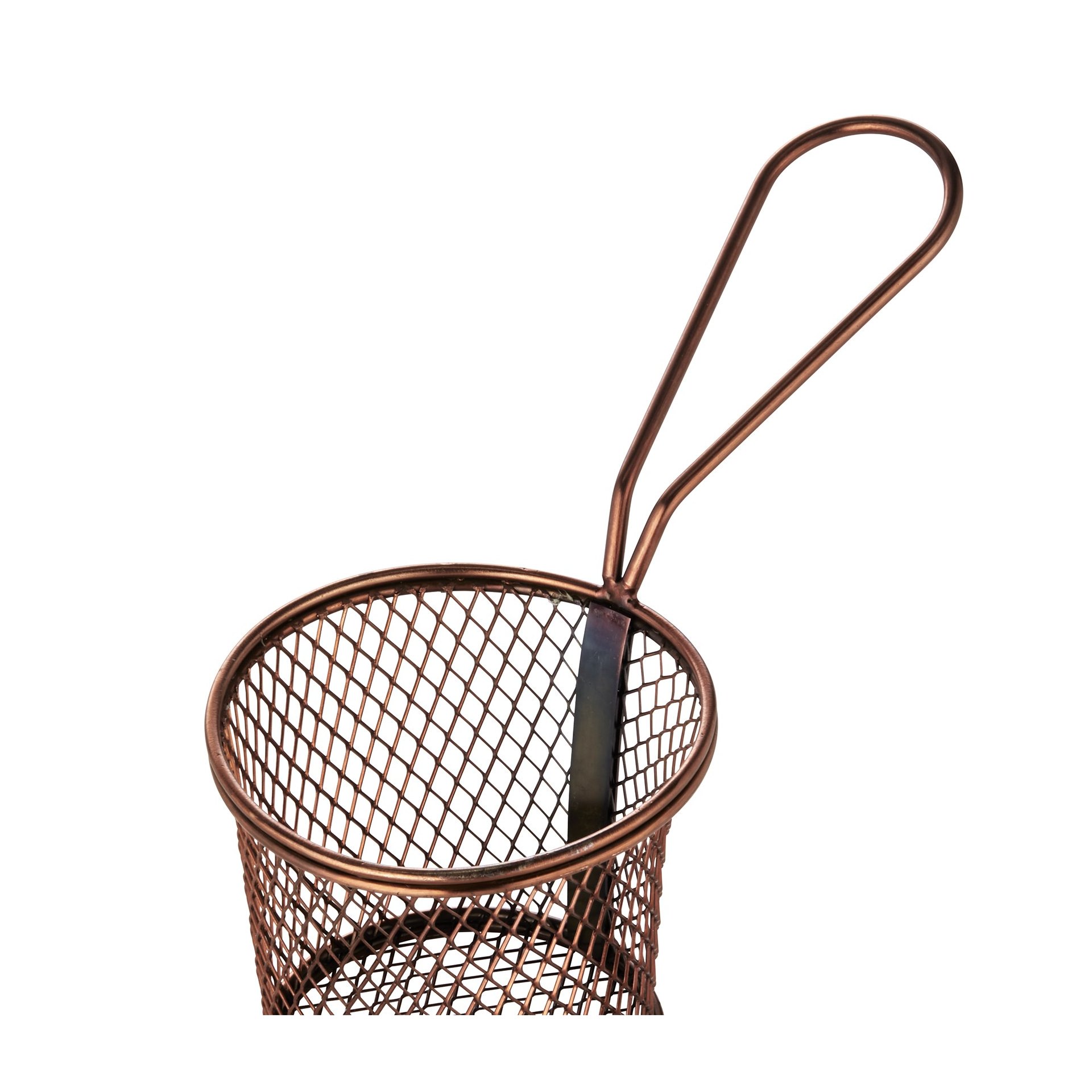 Servier- und Frittierkorb, Ø 9,5 cm, Höhe 8,5 cm, kupferfarben