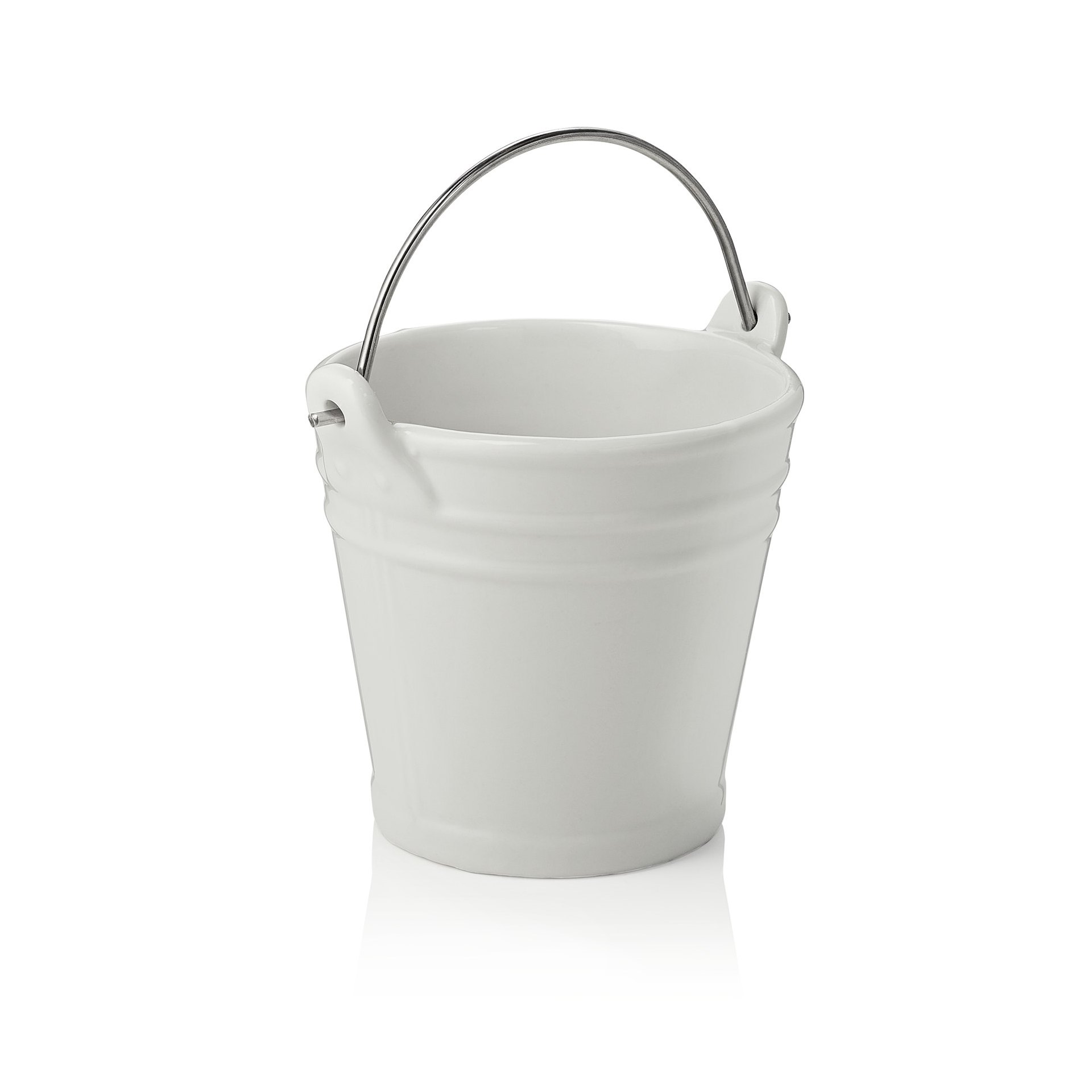 Tischrestebehälter, 450 ml, Ø 10,5 cm, Porzellan, Edelstahl Tischrestebehälter, 450 ml, Ø 10,5 cm, Porzellan, Edelstahl