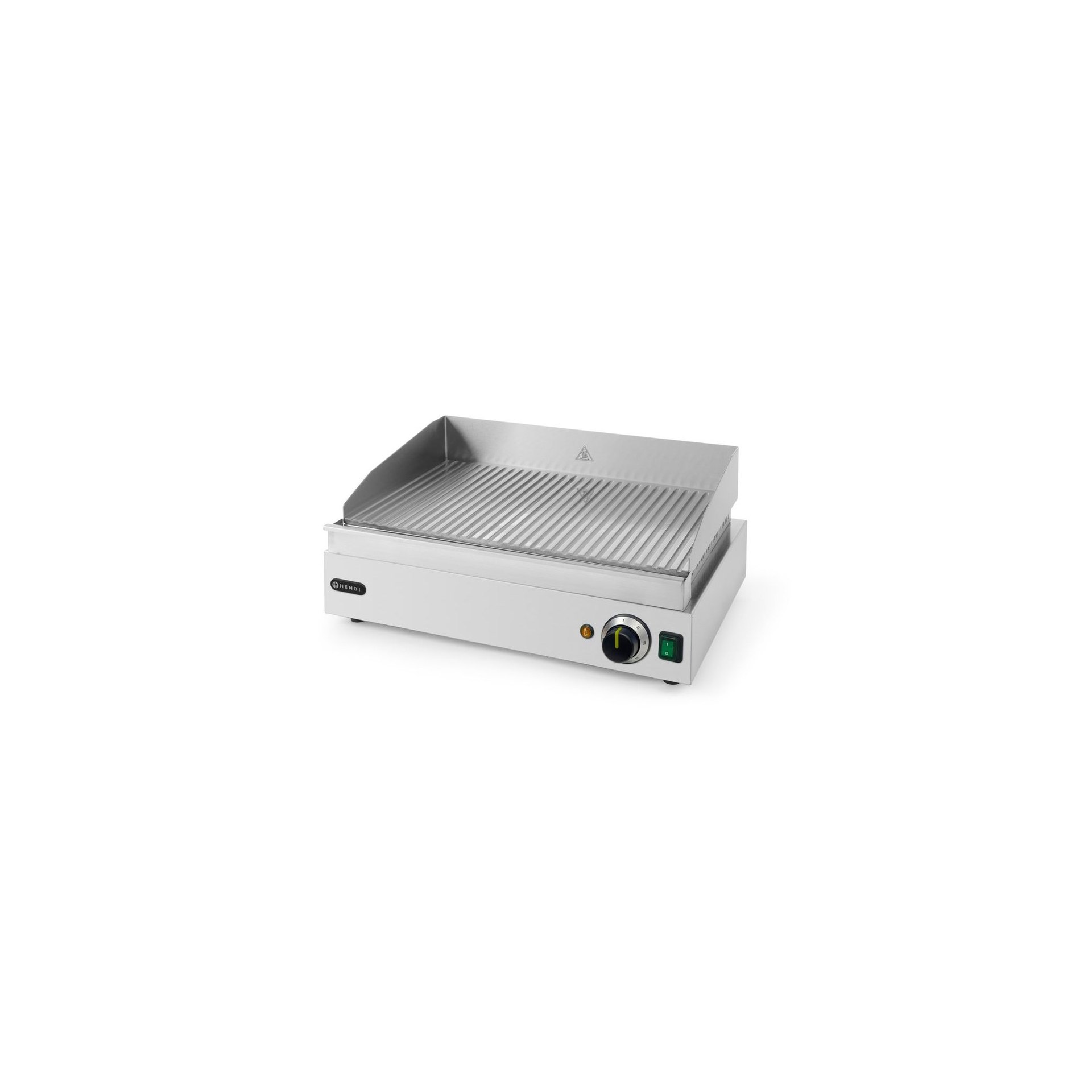 Grillplatte, Profi Line, gerillte Ausführung, 230V/2400W, 527x404x(H)233mm