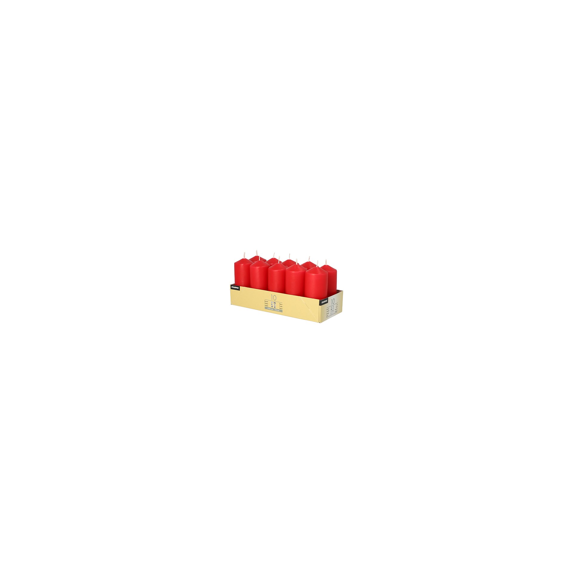 Stumpenkerzen Ø 40 mm · 90 mm rot Stumpenkerzen Ø 40 mm · 90 mm rot