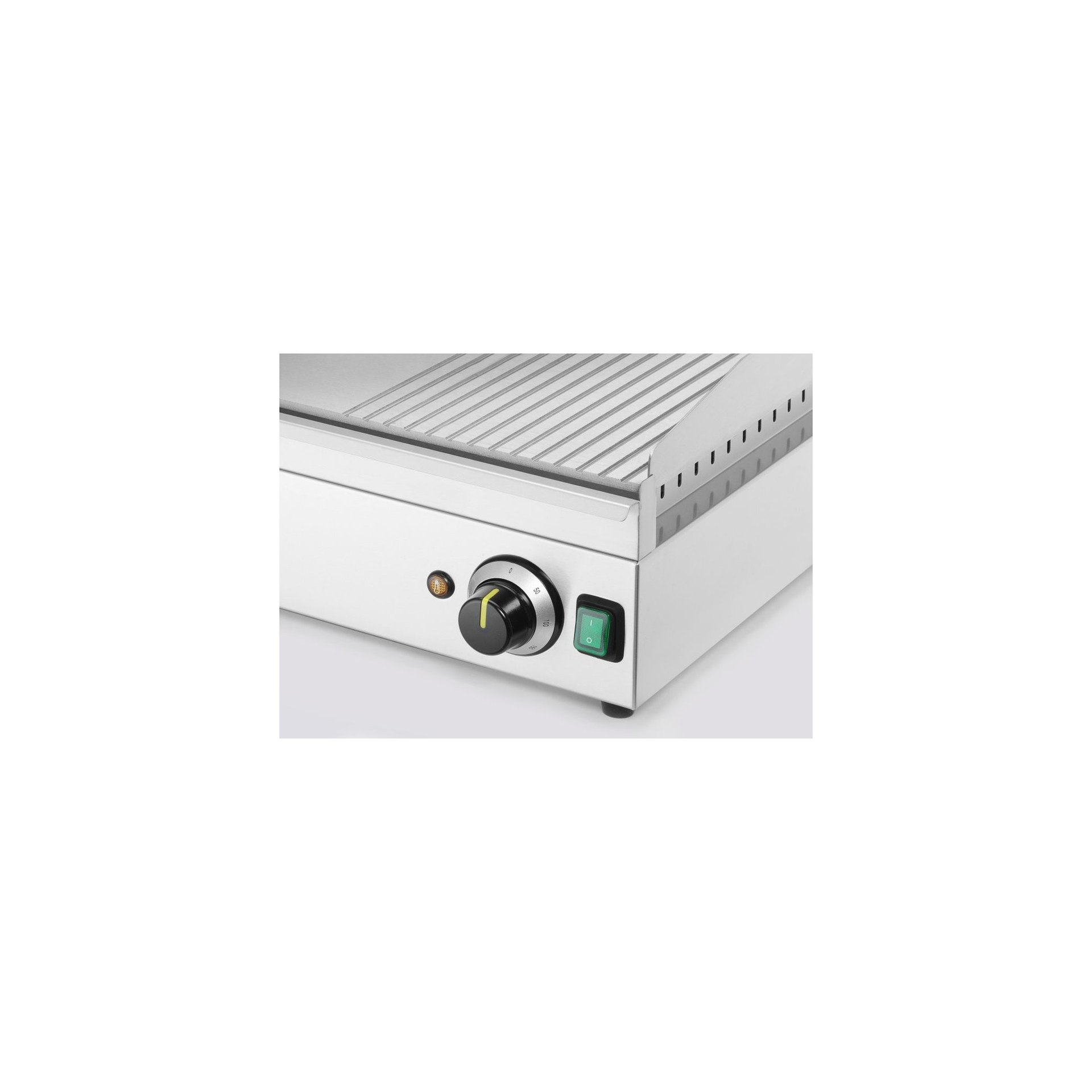 Grillplatte 1/3 gerillt, Kitchen Line, 220-240V/3500W, 697x474x(H)241mm