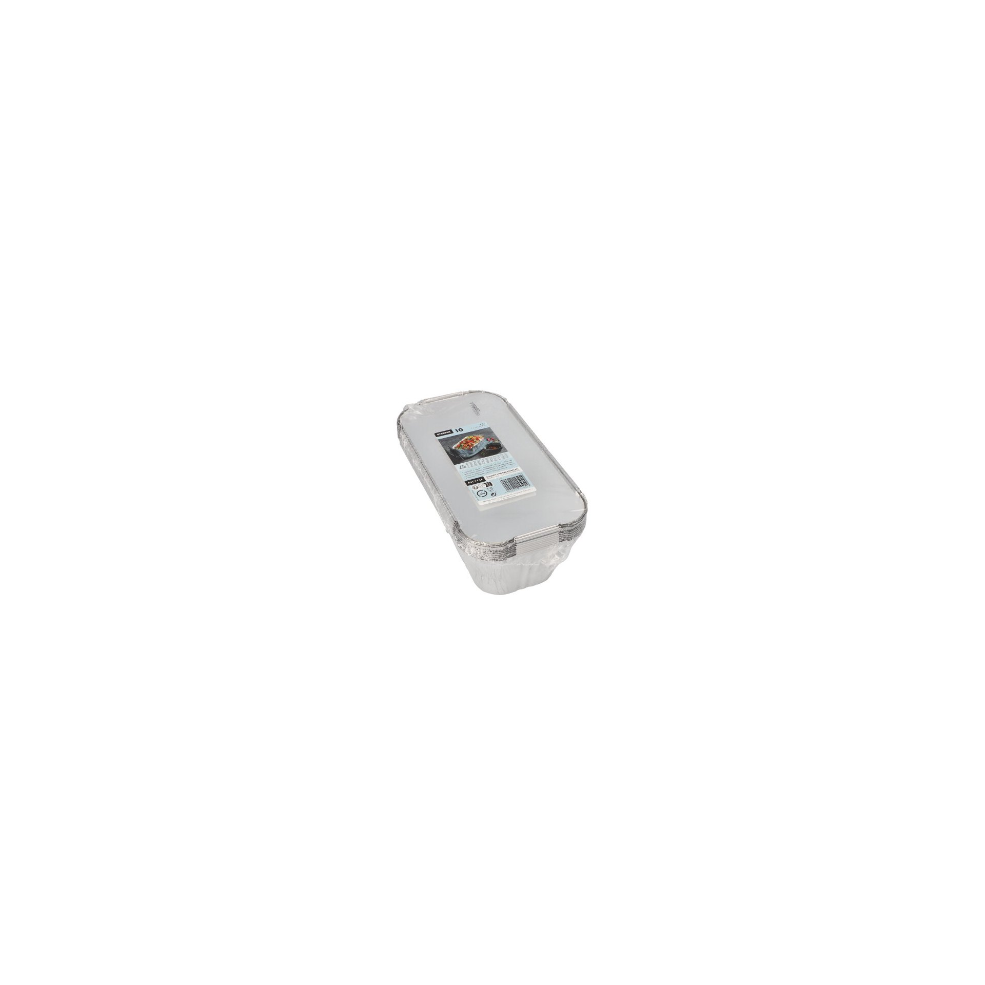 Schalen, Alu + Einlegedeckel, PP-beschichtet eckig 1,5 l 7 cm x 13 cm x 24,2 cm