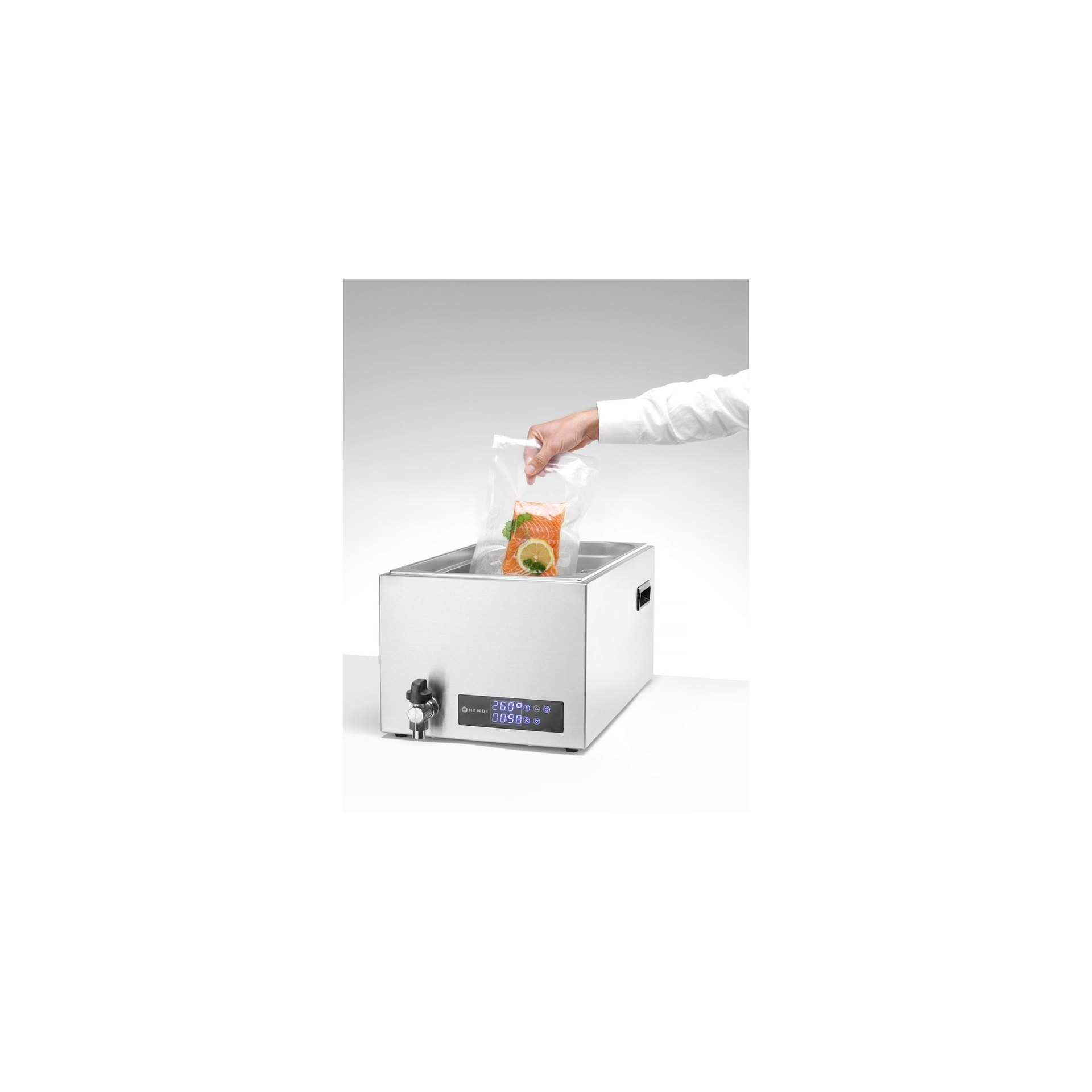 Sous-Vide-Gerät GN 1/1, 20L, 230V/600W, 350x680x(H)275mm Sous-Vide-Gerät GN 1/1, 20L, 230V/600W, 350x680x(H)275mm