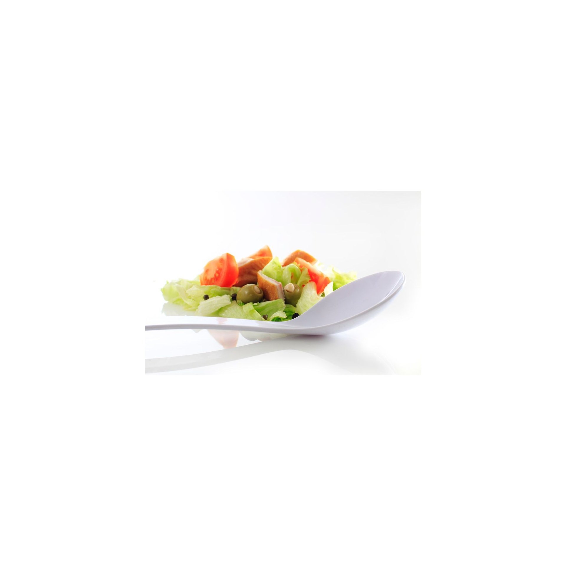 Salatlöffel, 0,06L, Weiß, 335x70mm Salatlöffel, 0,06L, Weiß, 335x70mm