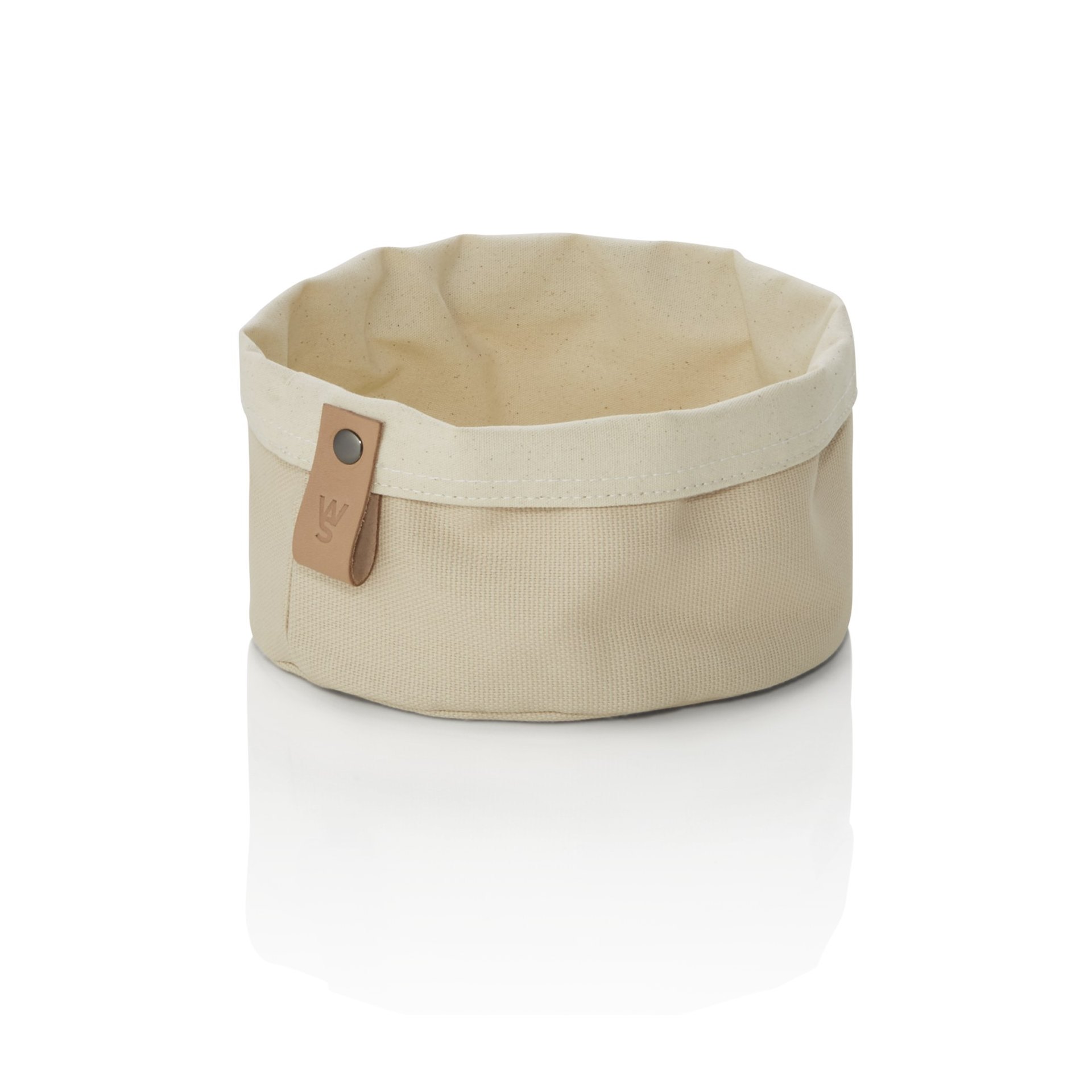Brottasche FLIP COTTON, Ø 17 cm, Höhe 10 cm, cream, Canvas Brottasche FLIP COTTON, Ø 17 cm, Höhe 10 cm, cream, Canvas