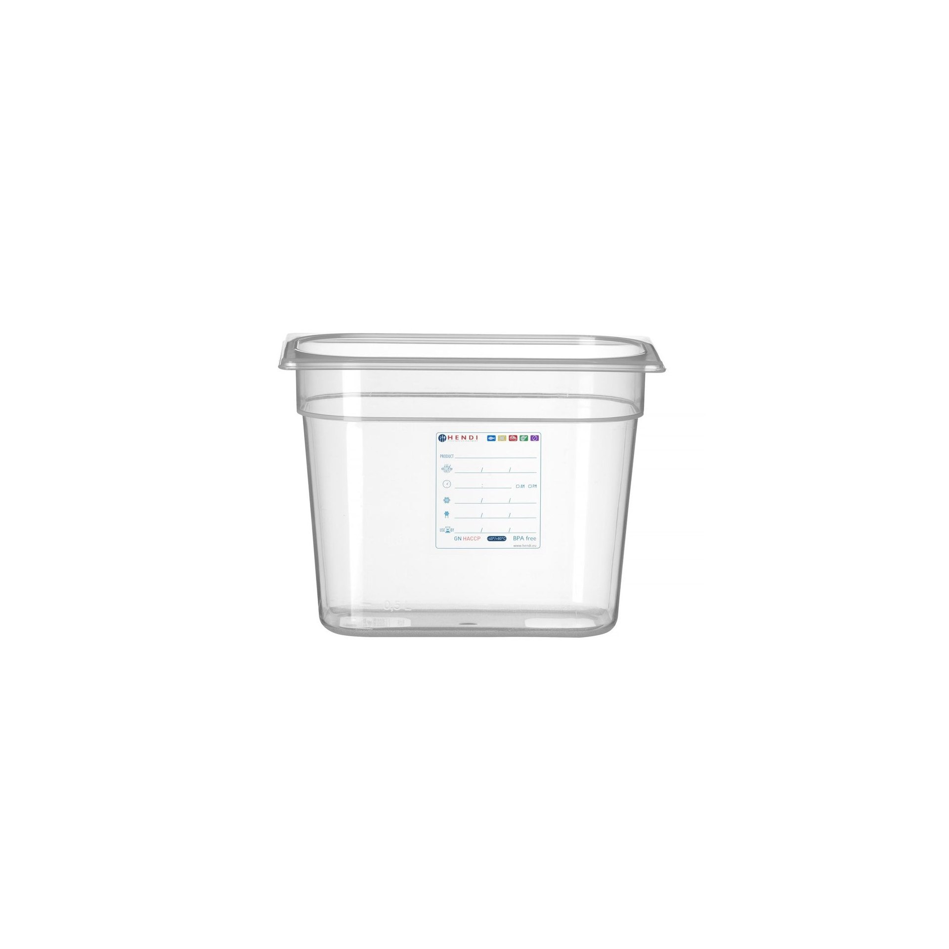 Gastronorm-Behälter 1/4, GN 1/4, 5,5L, Transparent, 265x162x(H)200mm Gastronorm-Behälter 1/4, GN 1/4, 5,5L, Transparent, 265x162x(H)200mm