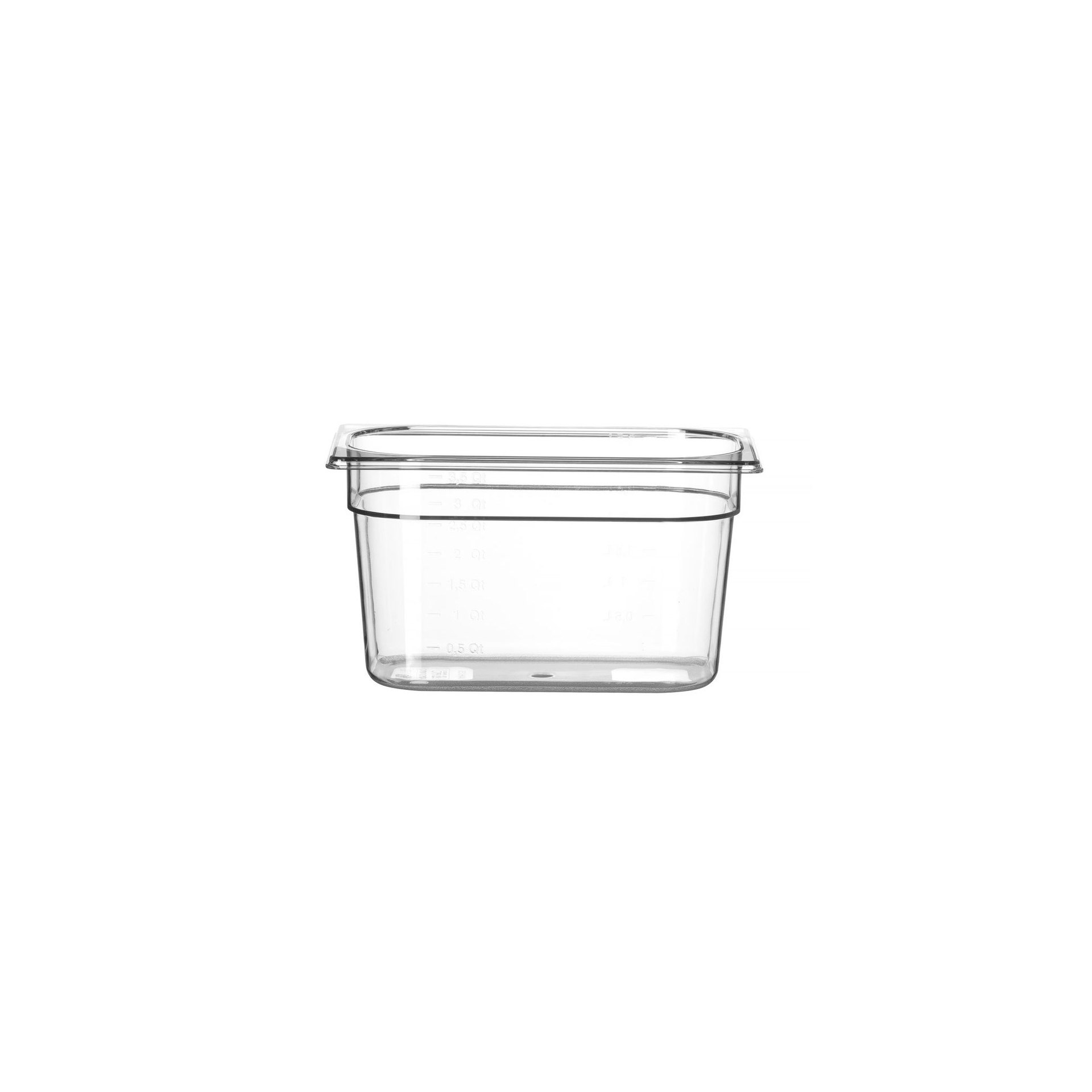 Gastronorm-Behälter 1/4, Profi Line, GN 1/4, 4L, Transparent, 265x162x(H)150mm Gastronorm-Behälter 1/4, Profi Line, GN 1/4, 4L, Transparent, 265x162x(H)150mm