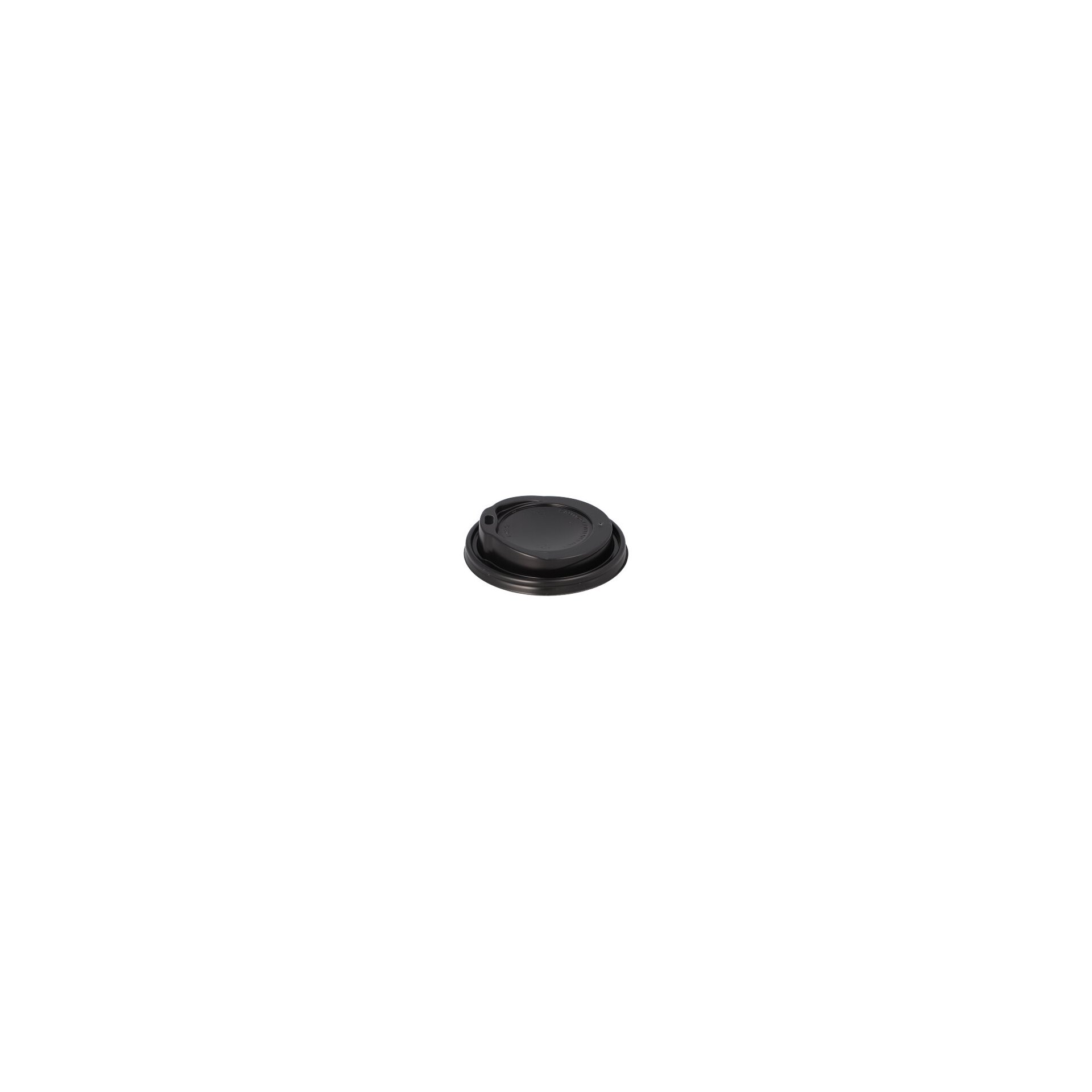 Dom-Deckel, PS "To Go" rund Ø 9 cm · 2,4 cm schwarz