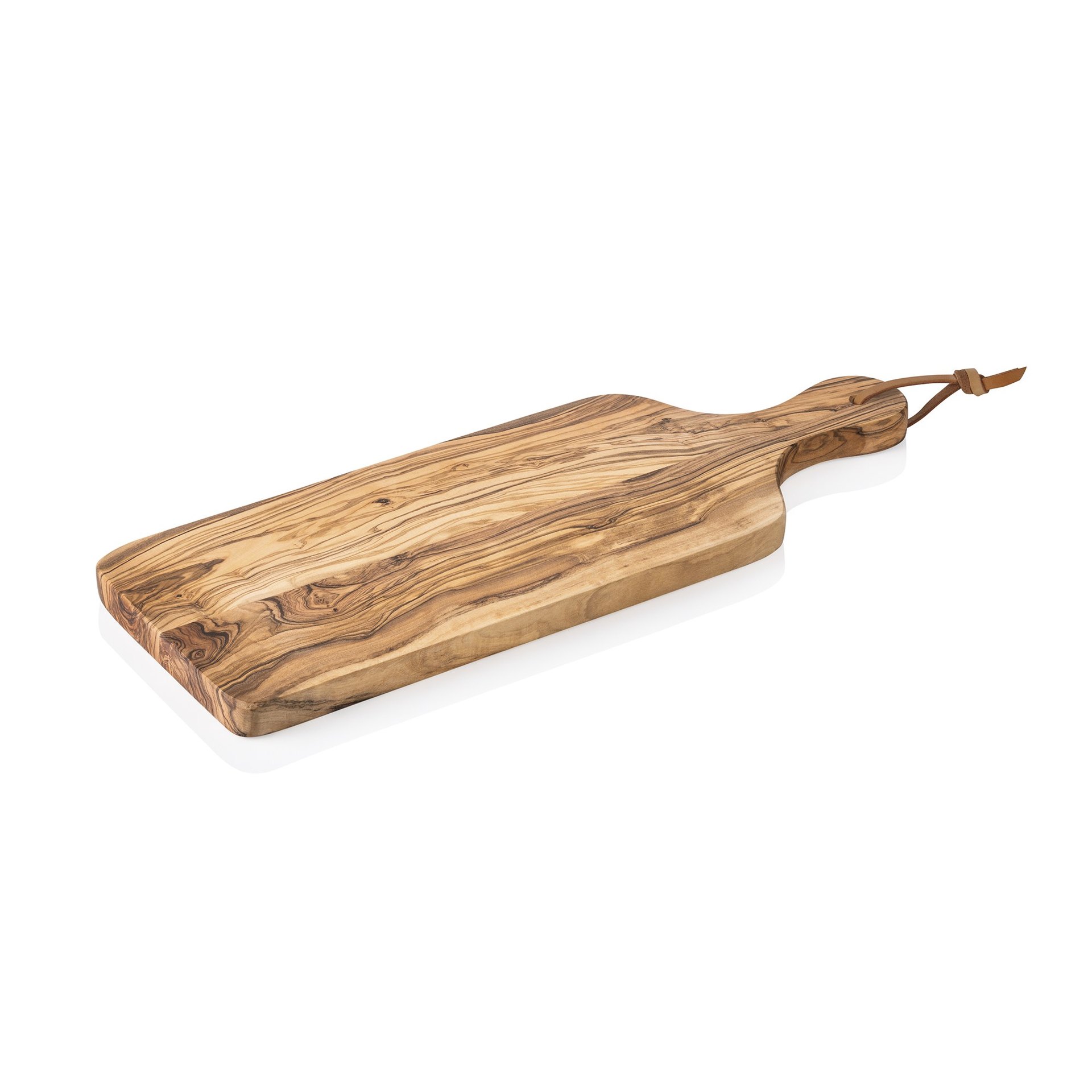 Servierbrett PURE OLIVE, mit Griff, 30 x 15 cm, Olivenholz Servierbrett PURE OLIVE, mit Griff, 30 x 15 cm, Olivenholz
