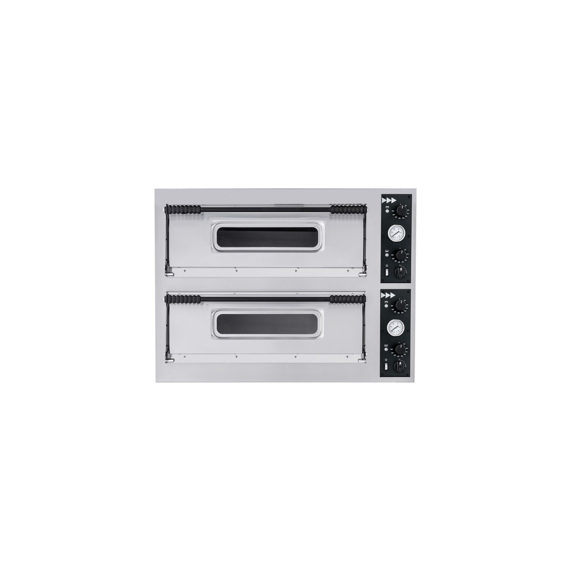 Pizzaofen BASIC XXL 66, 2 Kammern, 400V/18000W, 1365x955x(H)745mm Pizzaofen BASIC XL 44, 400V/12000W, 1000x955x(H)745mm