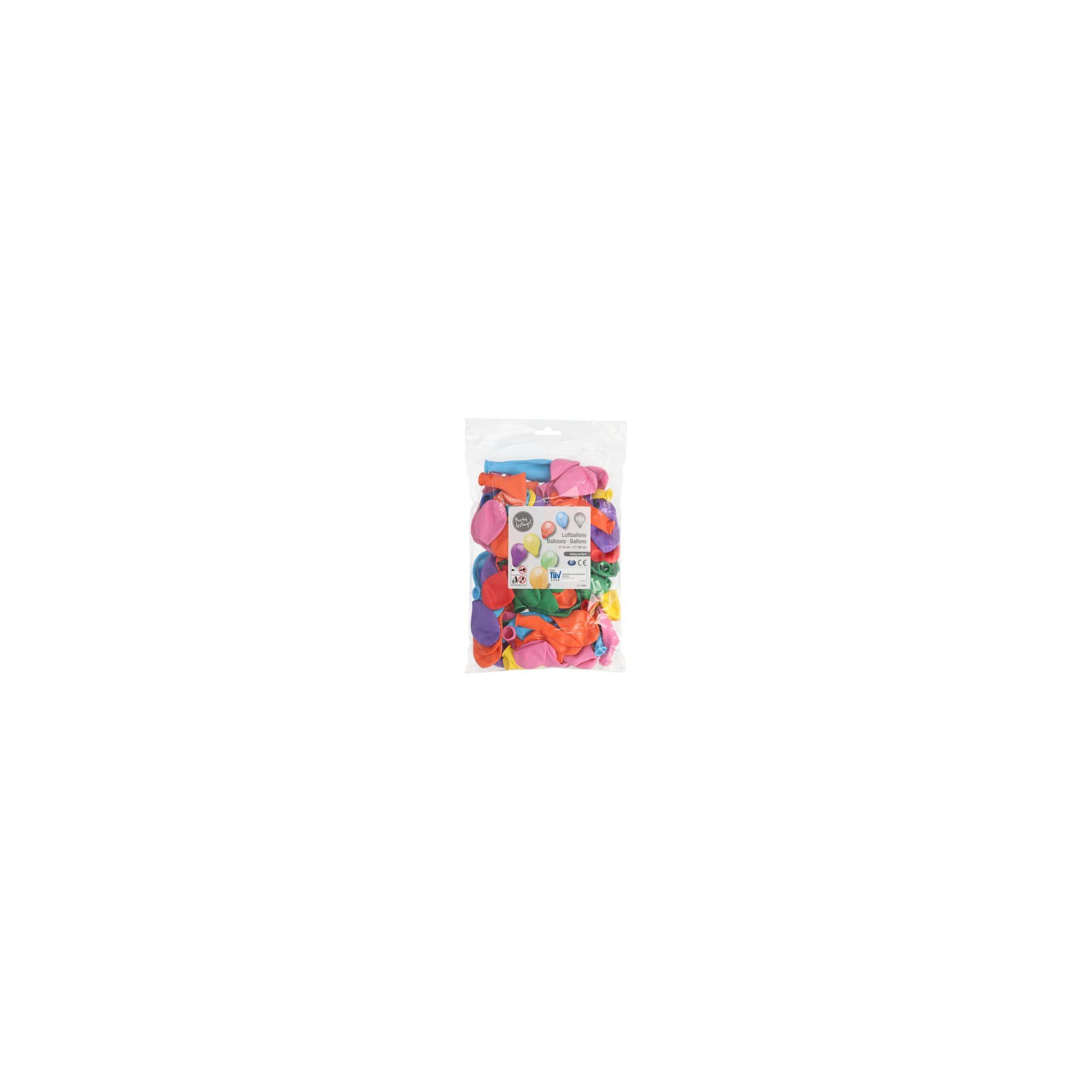 Luftballons rund Ø 19 cm farbig sortiert Luftballons rund Ø 19 cm farbig sortiert
