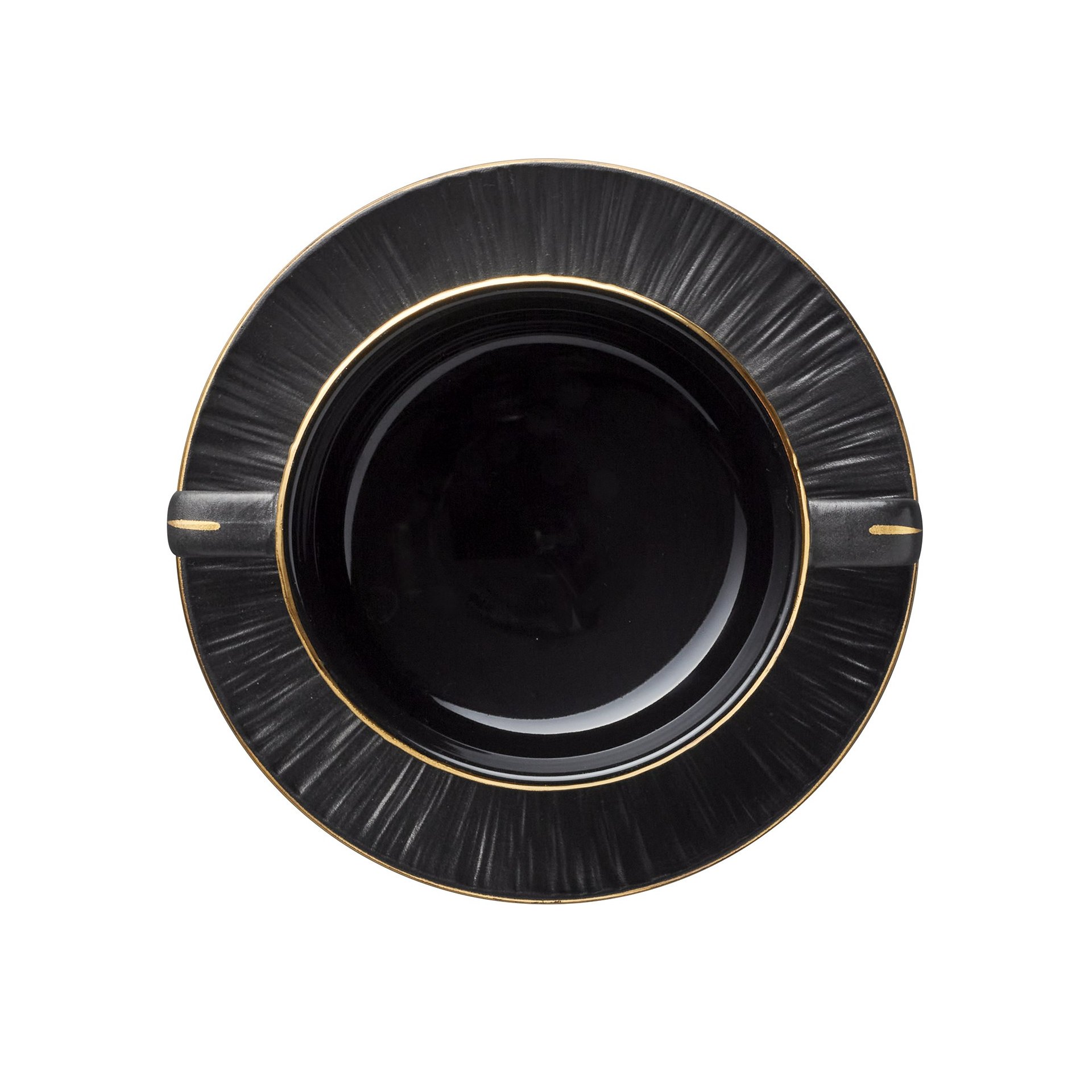 Suppentasse mit Untertasse Set MAYA KURO, Ø 10,5 cm, 250 ml, schwarz Suppentasse mit Untertasse Set MAYA KURO, Ø 10,5 cm, 250 ml, schwarz