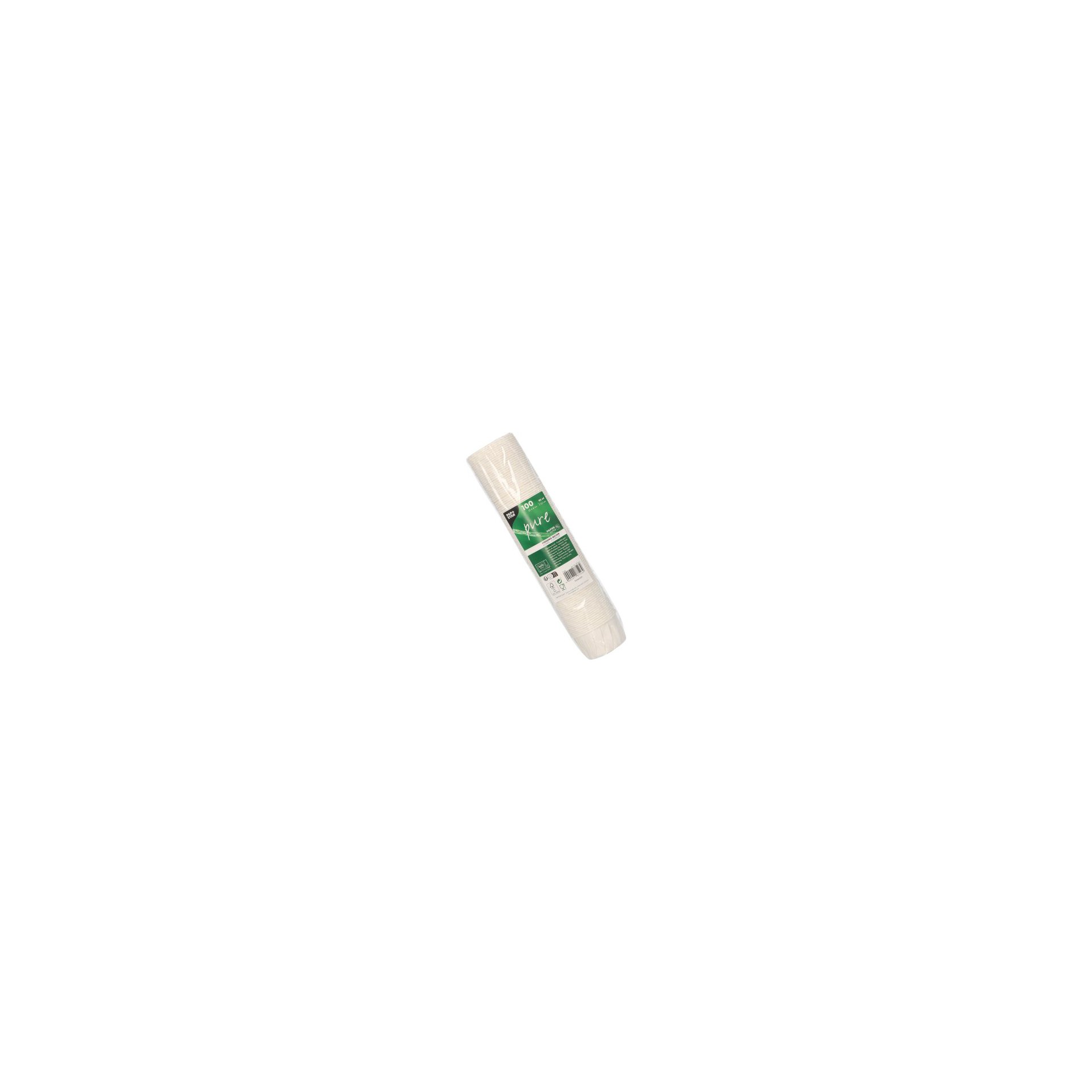 Dressingbecher, Papier "pure" rund 90 ml Ø 6,6 cm · 4,2 cm weiss