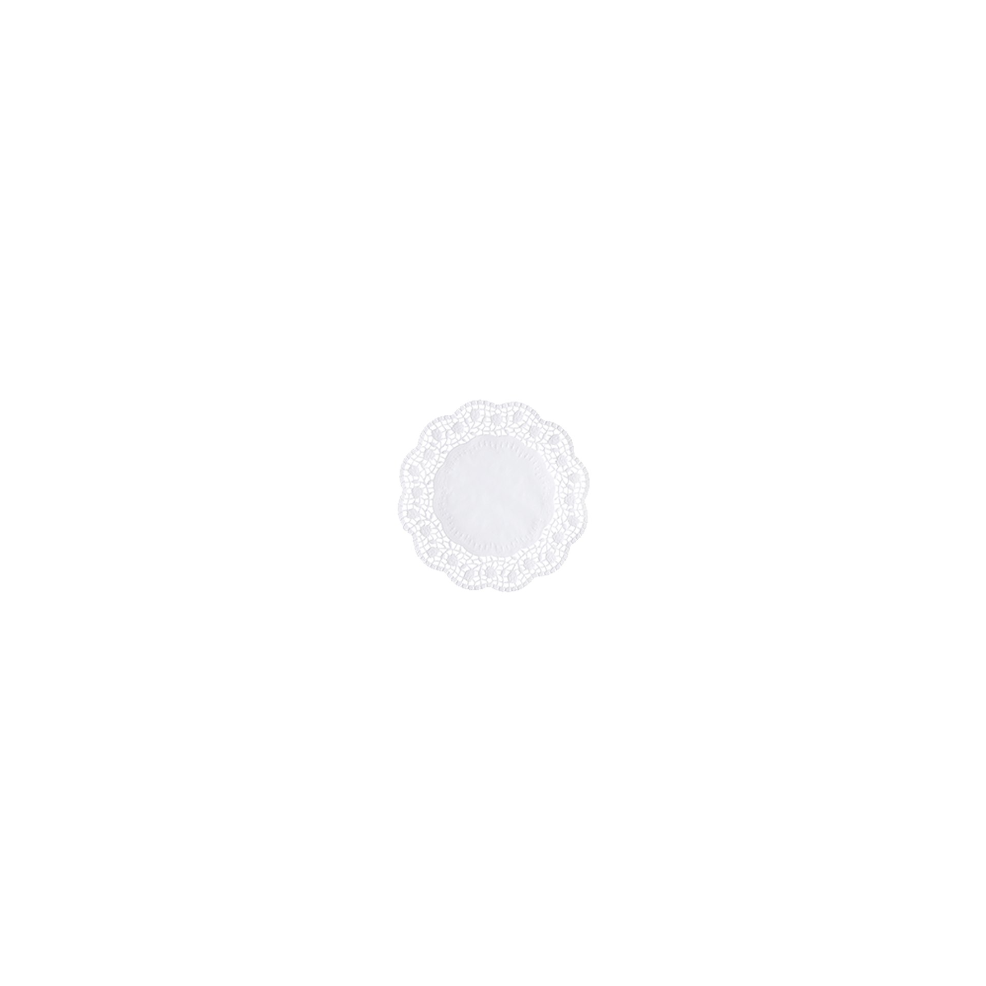 Tortenspitzen rund Ø 20 cm weiss Tortenspitzen rund Ø 20 cm weiss