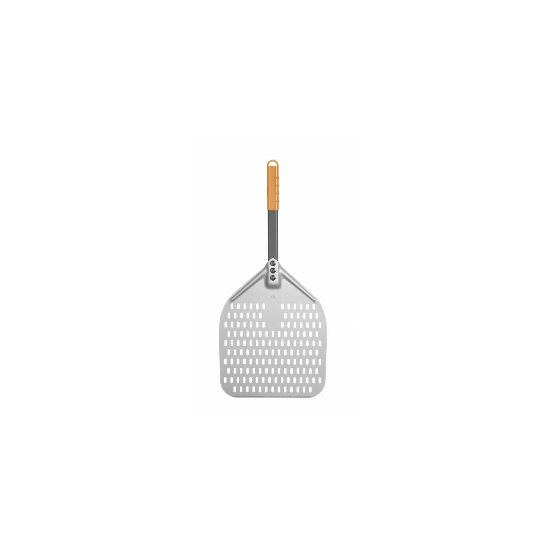 Pizzaschaufel - eckig, gelocht, kurzer Griff, 300x660mm Pizzaschaufel - eckig, gelocht, kurzer Griff, 300x660mm