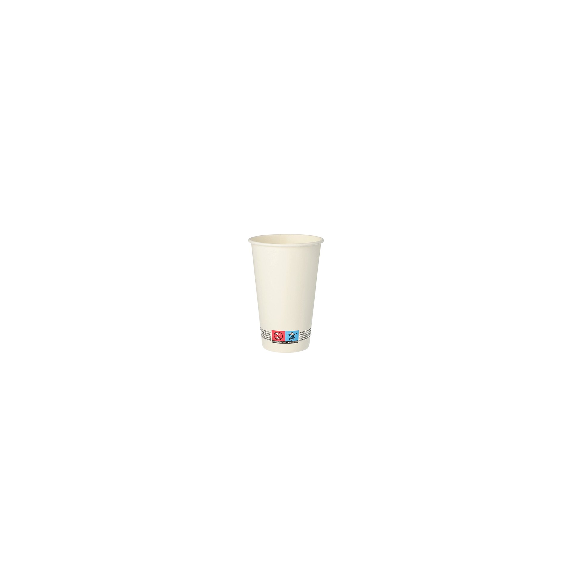 Trinkbecher, Pappe "To Go" 0,3 l Ø 8 cm · 11,7 cm weiss