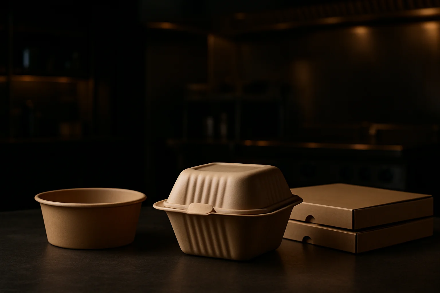 Take-away Verpackungen in gastronomischer Umgebung