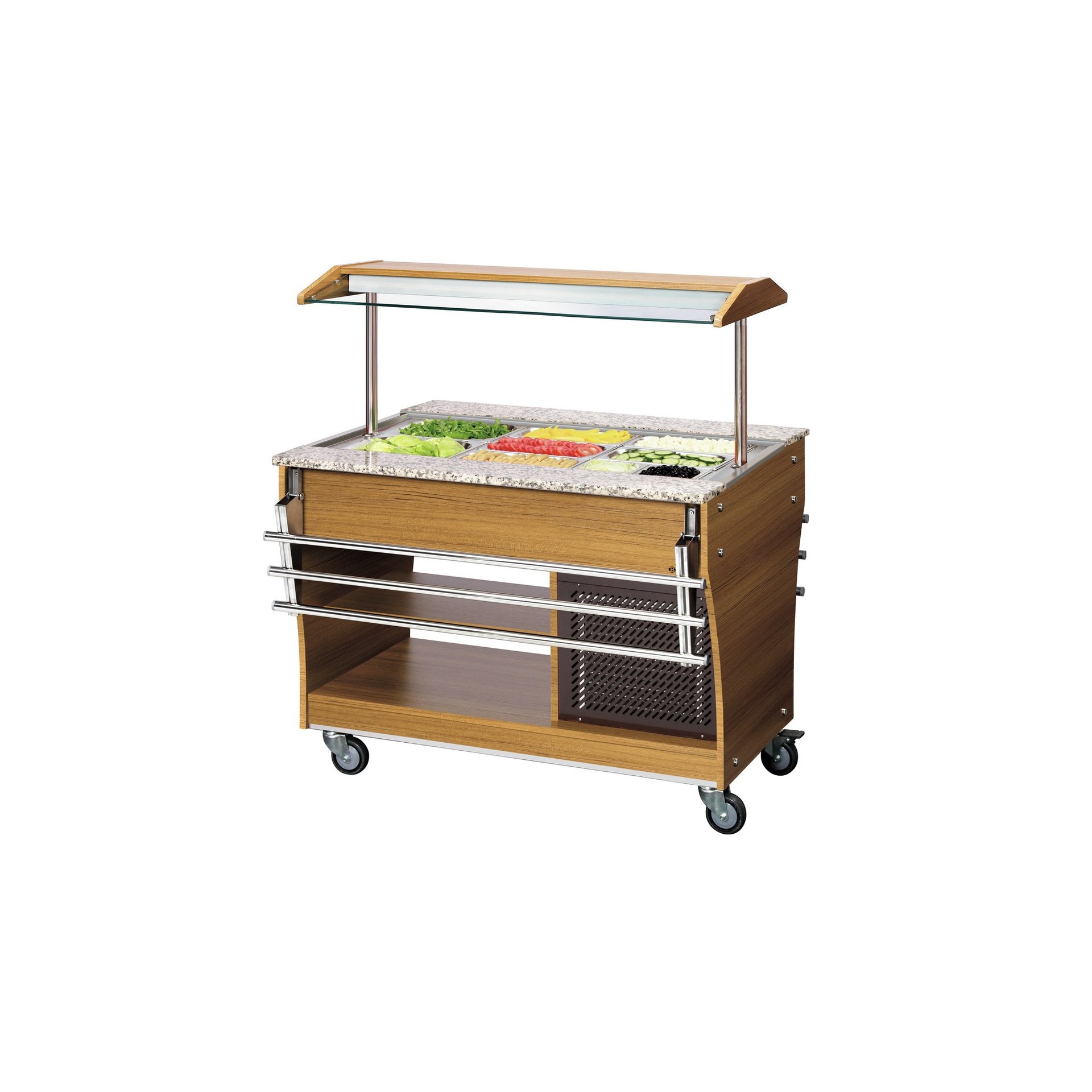 Buffetwagen, kalt, 3x 1/1 GN