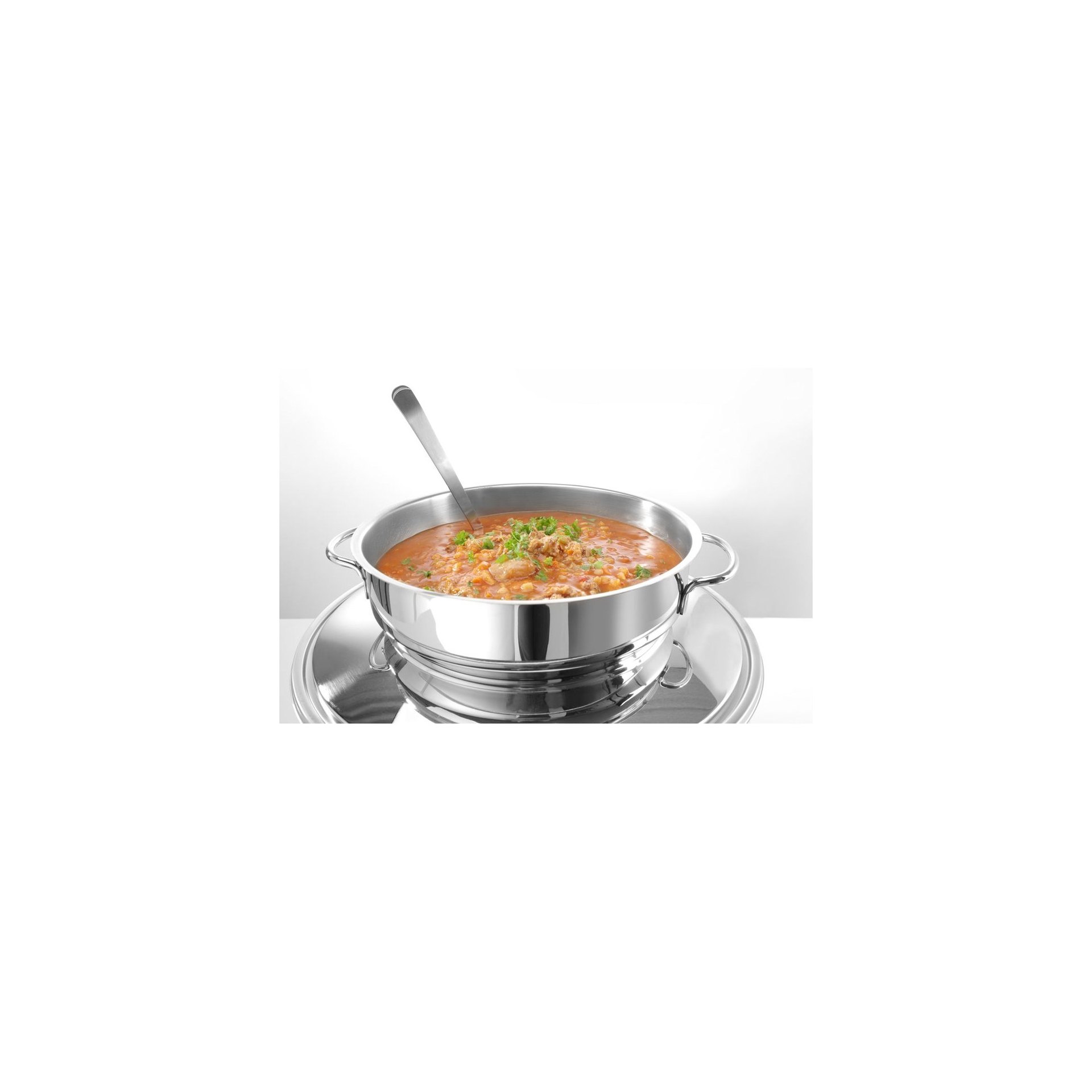 Suppen Chafing Dish, Spiegelglanz, Profi Line, 10L, ⌀420x(H)380mm Suppen Chafing Dish, Spiegelglanz, Profi Line, 10L, ⌀420x(H)380mm