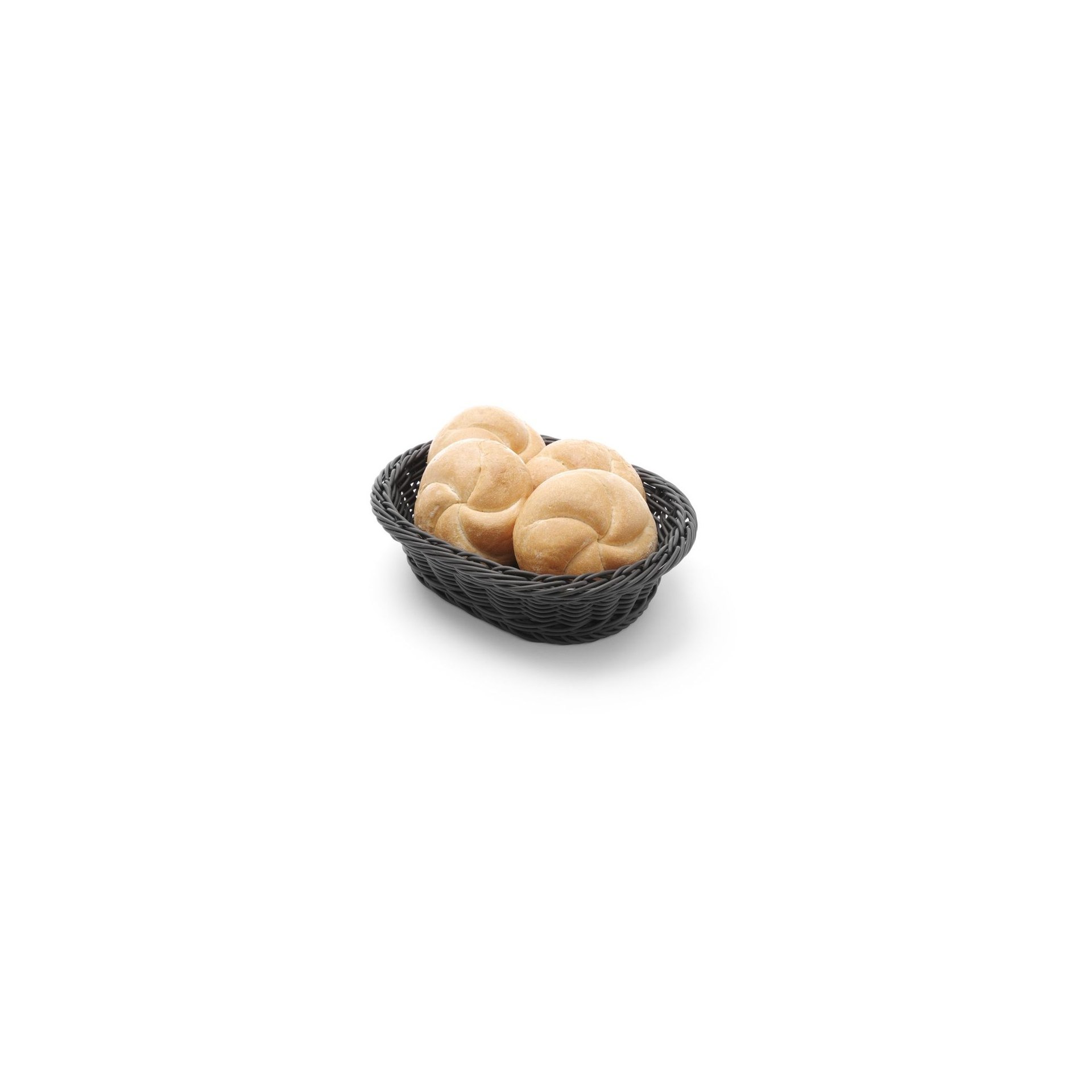 Brotkorb, oval, Schwarz, 250x190x(H)65mm Brotkorb, oval, Schwarz, 250x190x(H)65mm