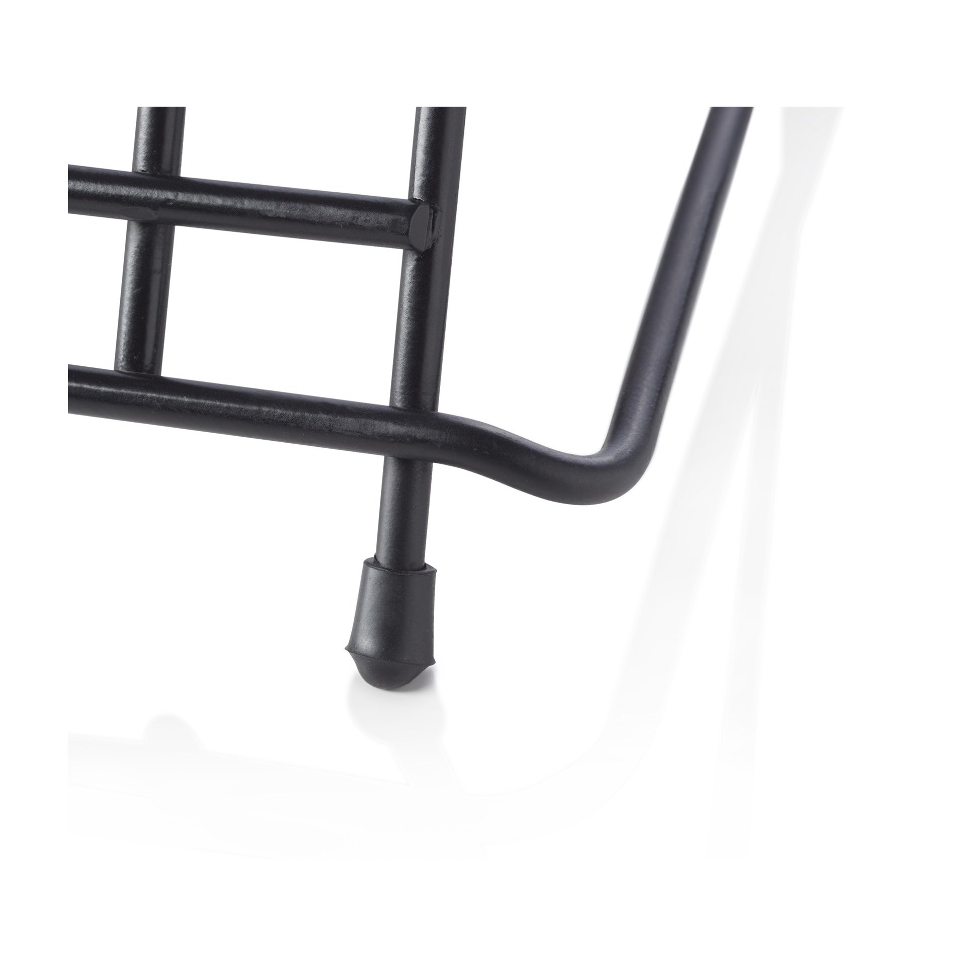 Schneidbretthalter für 6 Bretter bis max. 2,8 cm, 34,5 x 26,5 x 27,5, Chromnickelstahl, pulverbeschichtet schwarz Schneidbretthalter für 6 Bretter bis max. 2,8 cm, 34,5 x 26,5 x 27,5, Chromnickelstahl, pulverbeschichtet schwarz
