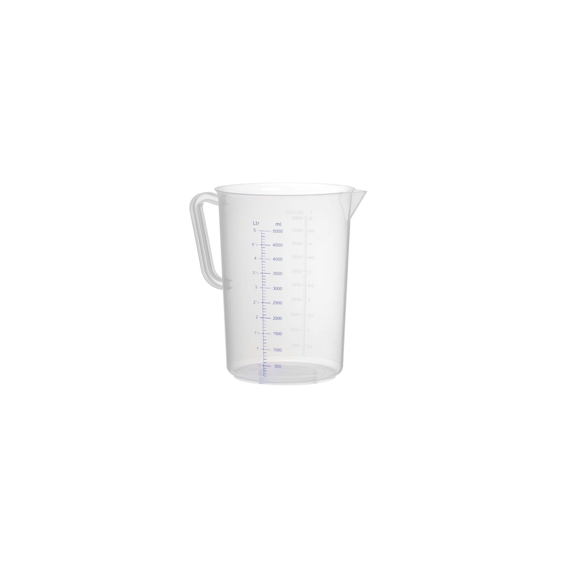 Messbecher, Polyproylen, 5L, ⌀190x(H)270mm Messbecher, Polyproylen, 5L, ⌀190x(H)270mm