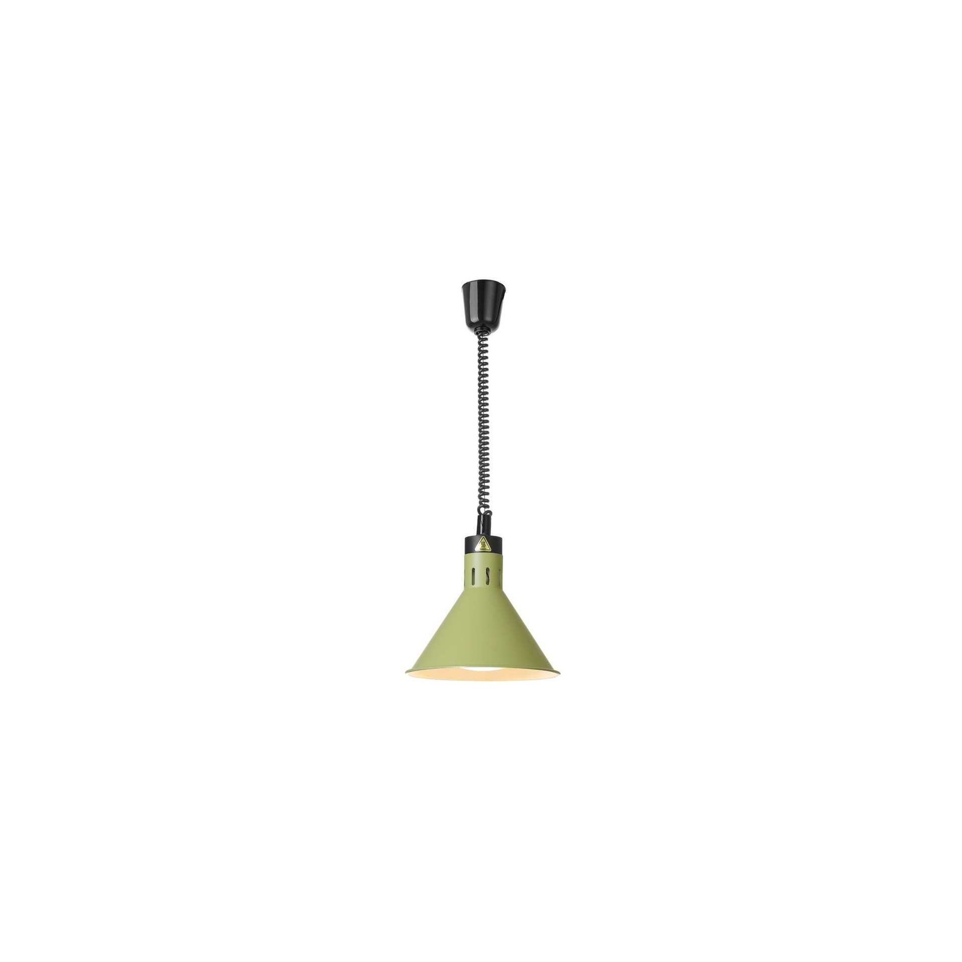 Höhenverstellbare Wärmelampe konisch, Grün, 230V/250W, ⌀275x(H)250mm