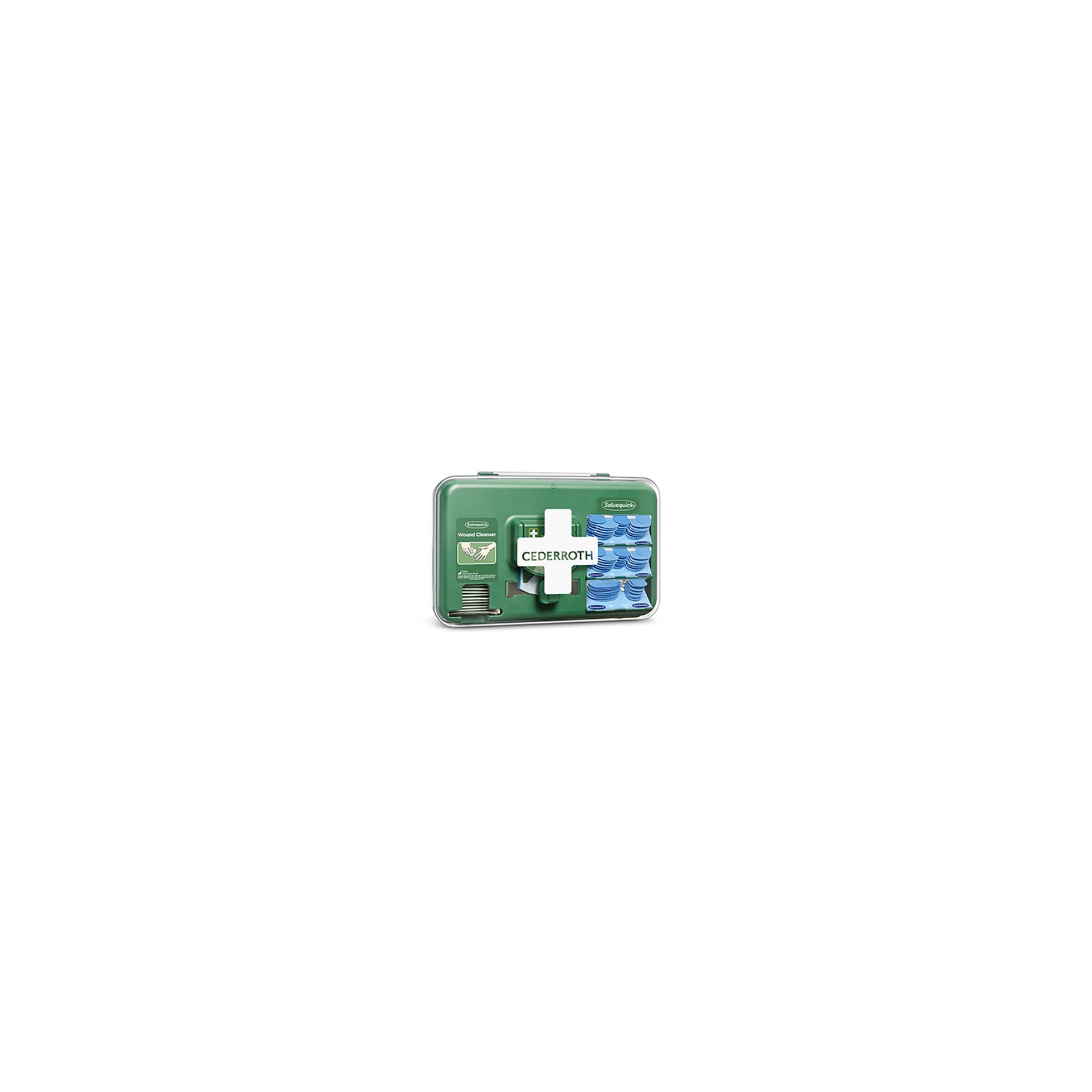 "Cederroth" Wound Care Dispenser, Pflasterspender Detectable 20,3 cm x 30,6 cm x 15,5 cm blau "Cederroth" Wound Care Dispenser, Pflasterspender Detectable 20,3 cm x 30,6 cm x 15,5 cm blau