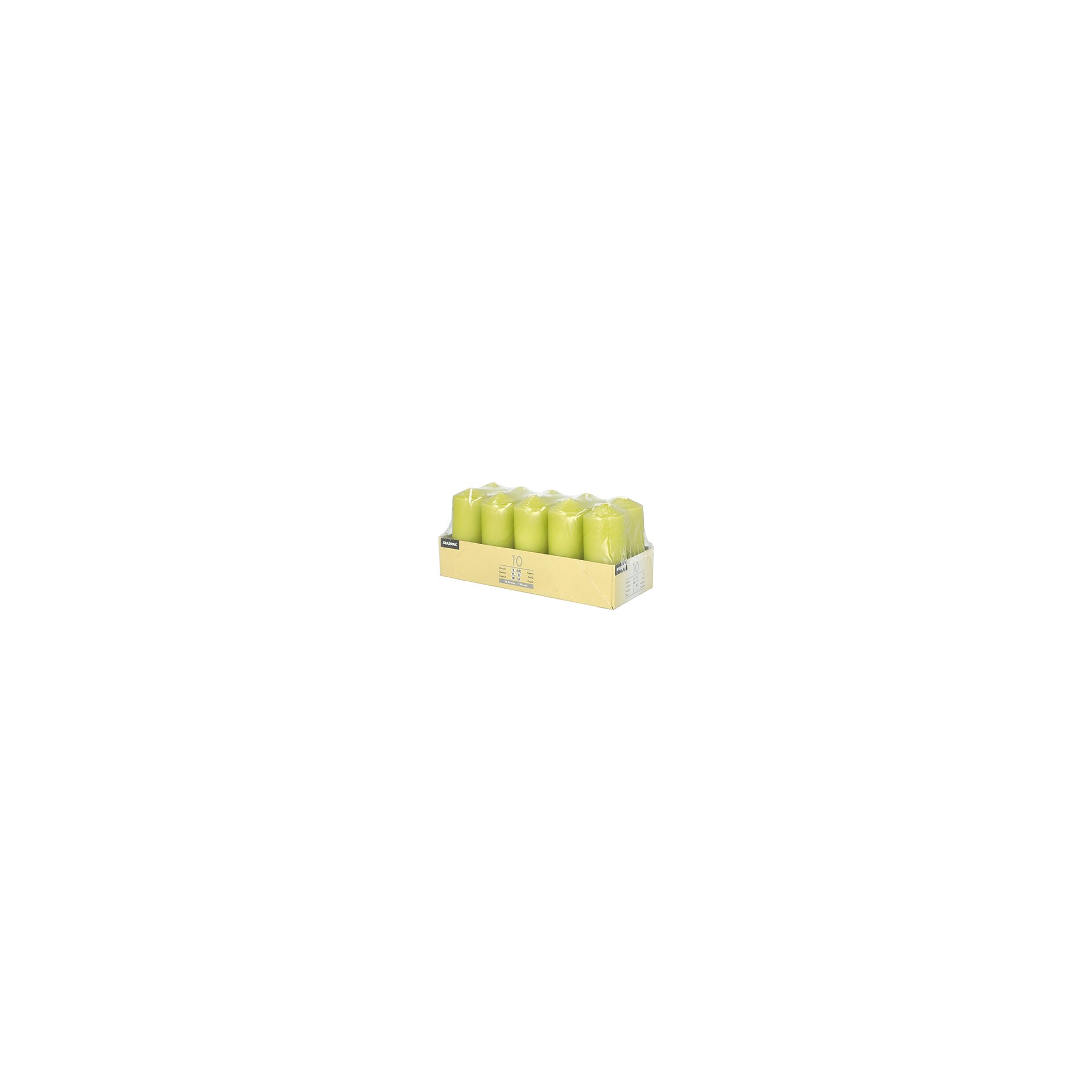 Stumpenkerzen Ø 40 mm · 90 mm kiwi