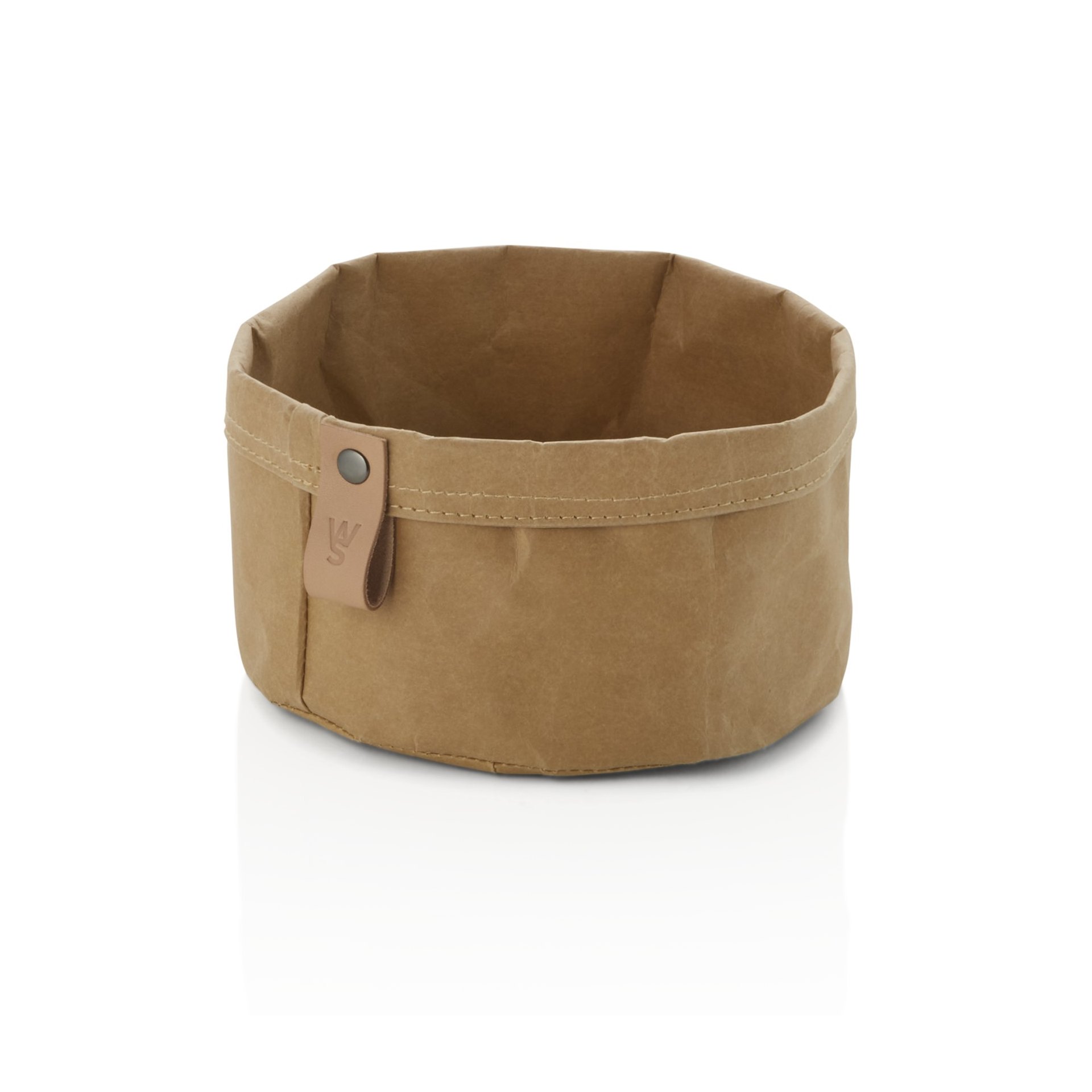 Brottasche CRAFT & CRUMBLE, Ø 17 cm, Höhe 11 cm, khaki, Kraft Paper