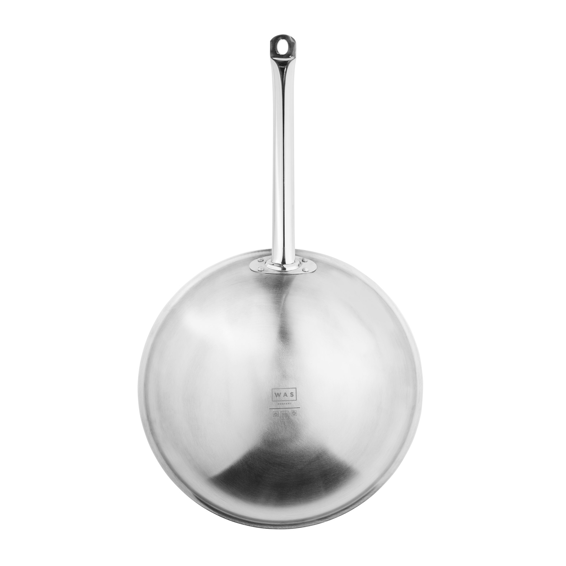 Wok mit Antihaftbeschichtung und rundem Boden, Ø 38 cm, Chromnickelstahl Wok mit Antihaftbeschichtung und rundem Boden, Ø 38 cm, Chromnickelstahl