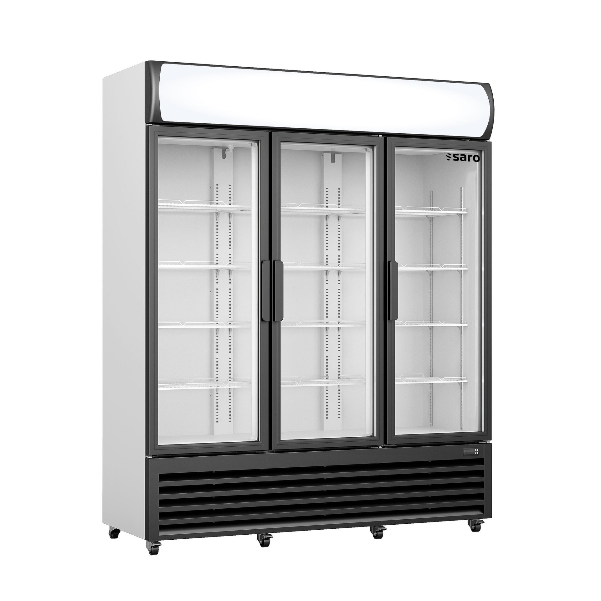 Kühlschrank mit 3 Glastüren+Werbetafel, GTK1065