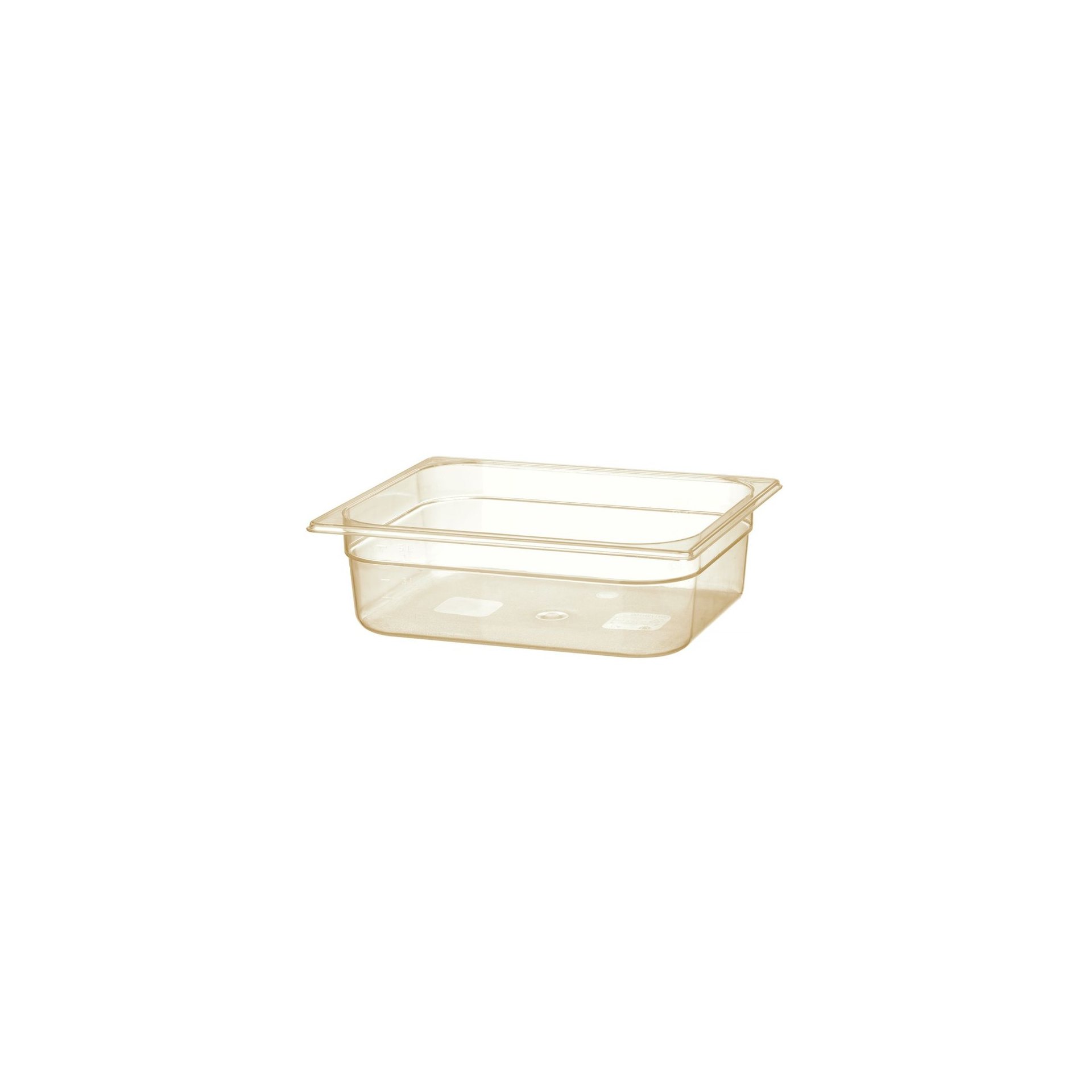 Gastronorm-Behälter 1/2, hochtemperaturbeständig, GN 1/2, 6,1L, Transparent, 325x265x(H)100mm Gastronorm-Behälter 1/2, hochtemperaturbeständig, GN 1/2, 6,1L, Transparent, 325x265x(H)100mm
