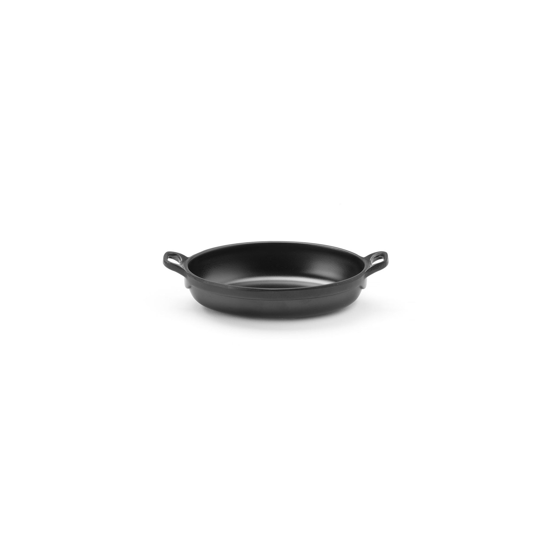 Miniatur-Pfanne, oval, Fine Dine, Schwarz, 155x80x(H)37mm Miniatur-Pfanne, oval, Fine Dine, Schwarz, 155x80x(H)37mm